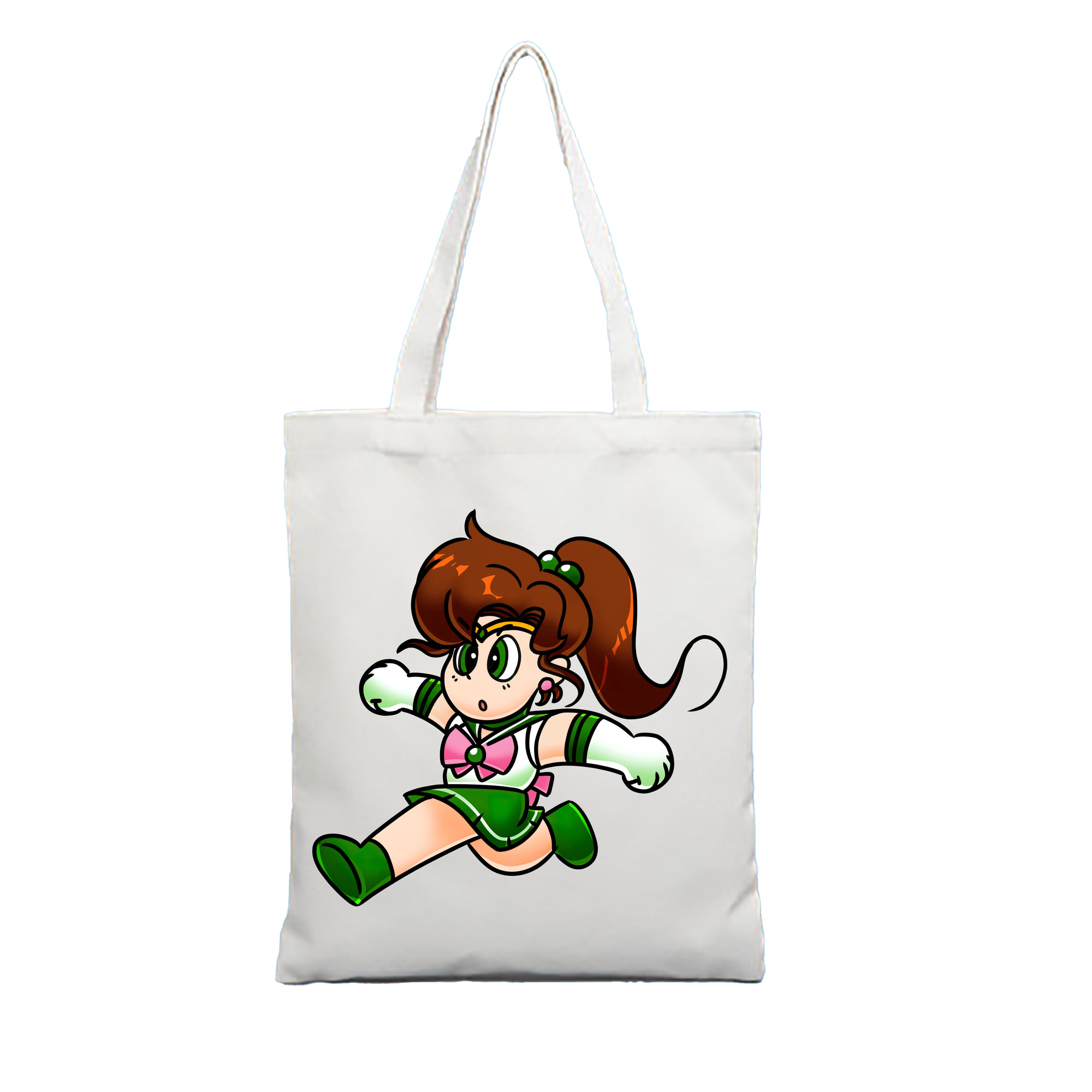 （画像用） 美少女戦士セーラームーン 木野 まこと きの まこと Sailor Moon Kino Makoto （セーラージュピター；Sailor Jupiter） 縦型キャンバス生地手提げバッグ　トートバッグ