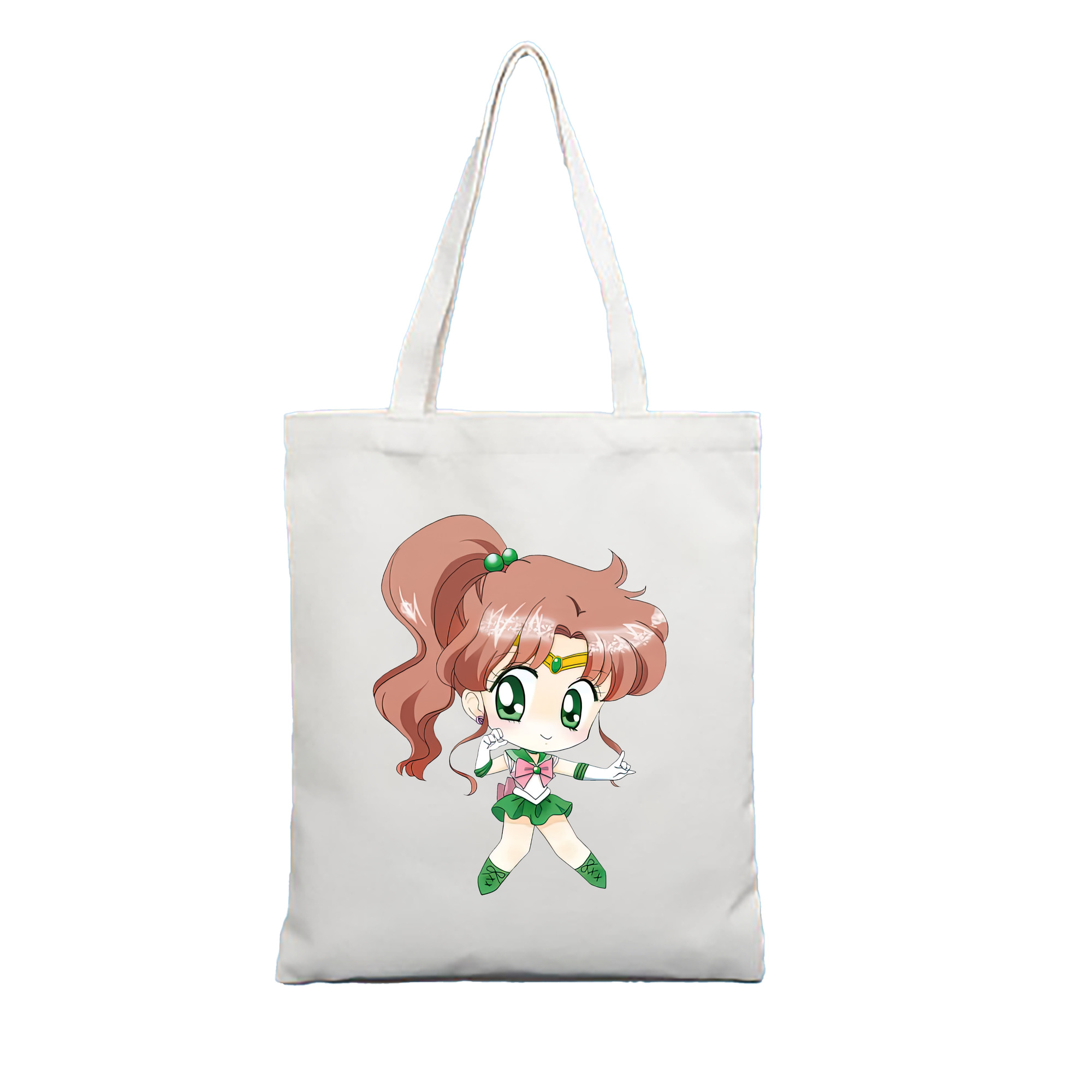 （画像用） 美少女戦士セーラームーン 木野 まこと きの まこと Sailor Moon Kino Makoto （セーラージュピター；Sailor Jupiter） 縦型キャンバス生地手提げバッグ　トートバッグ