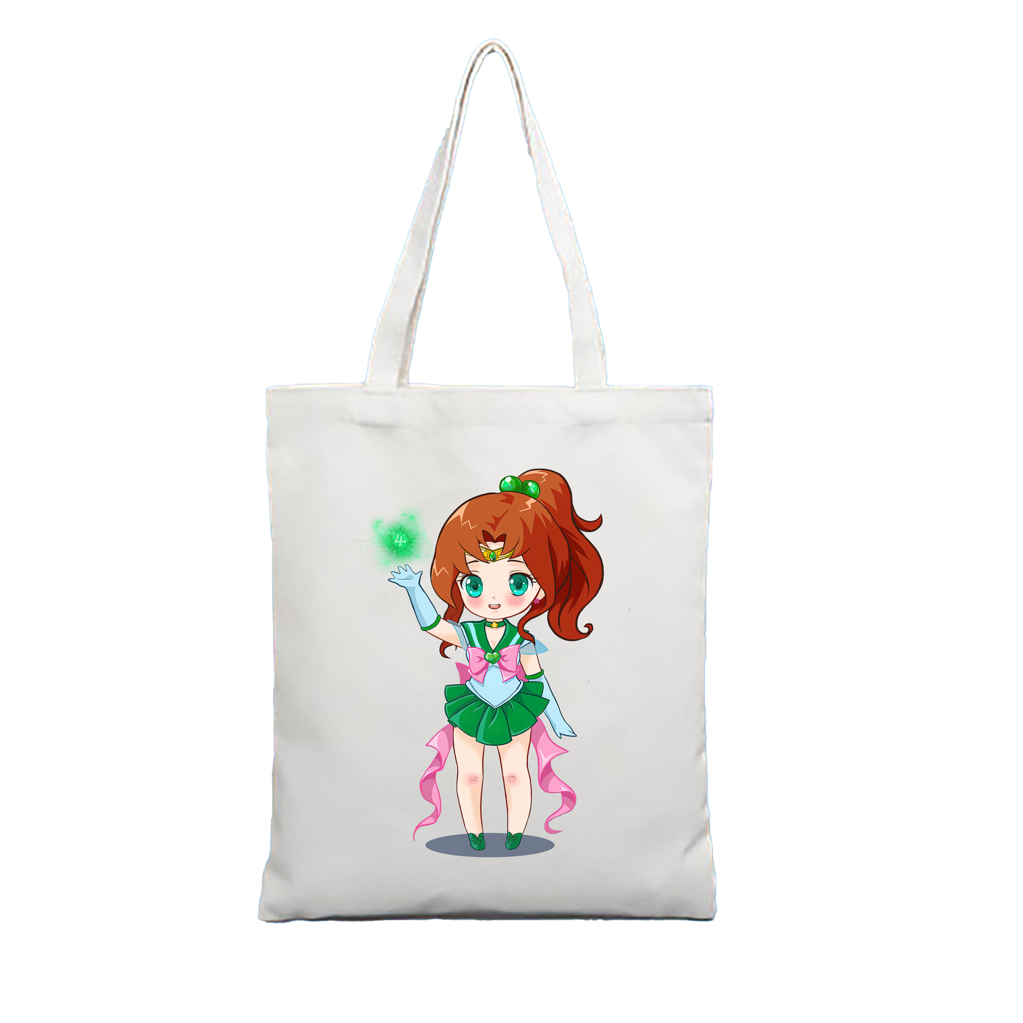 （画像用） 美少女戦士セーラームーン 木野 まこと きの まこと Sailor Moon Kino Makoto （セーラージュピター；Sailor Jupiter） 縦型キャンバス生地手提げバッグ　トートバッグ