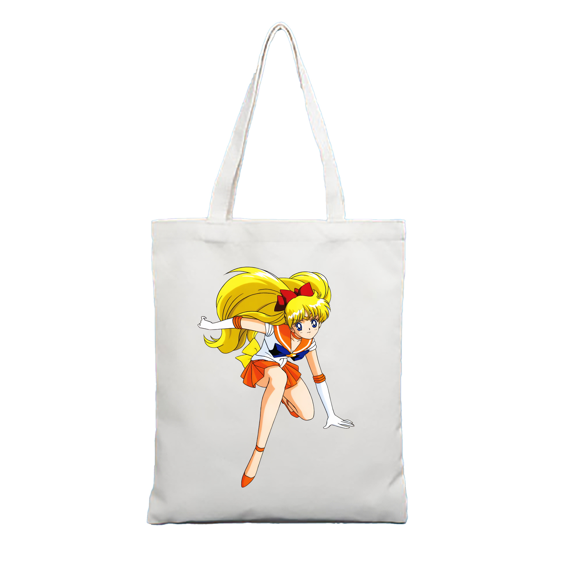 （画像用） 美少女戦士セーラームーン 愛野 美奈子 あいの みなこ Sailor Moon Aino Minako 縦型キャンバス生地手提げバッグ　トートバッグ