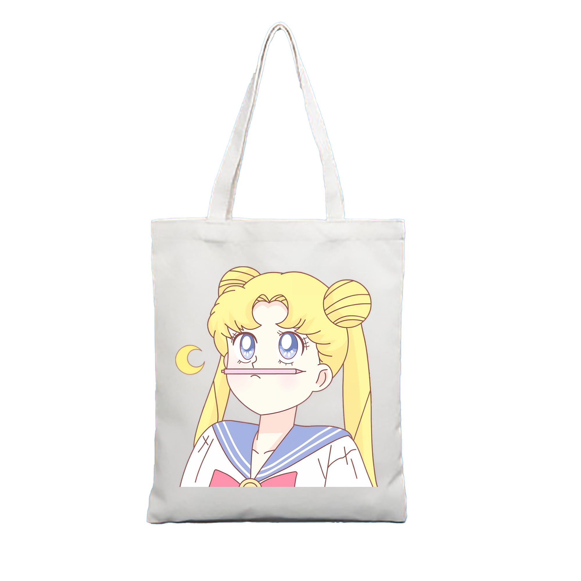 （画像用） 美少女戦士セーラームーン 愛野 美奈子 あいの みなこ Sailor Moon Aino Minako 縦型キャンバス生地手提げバッグ　トートバッグ
