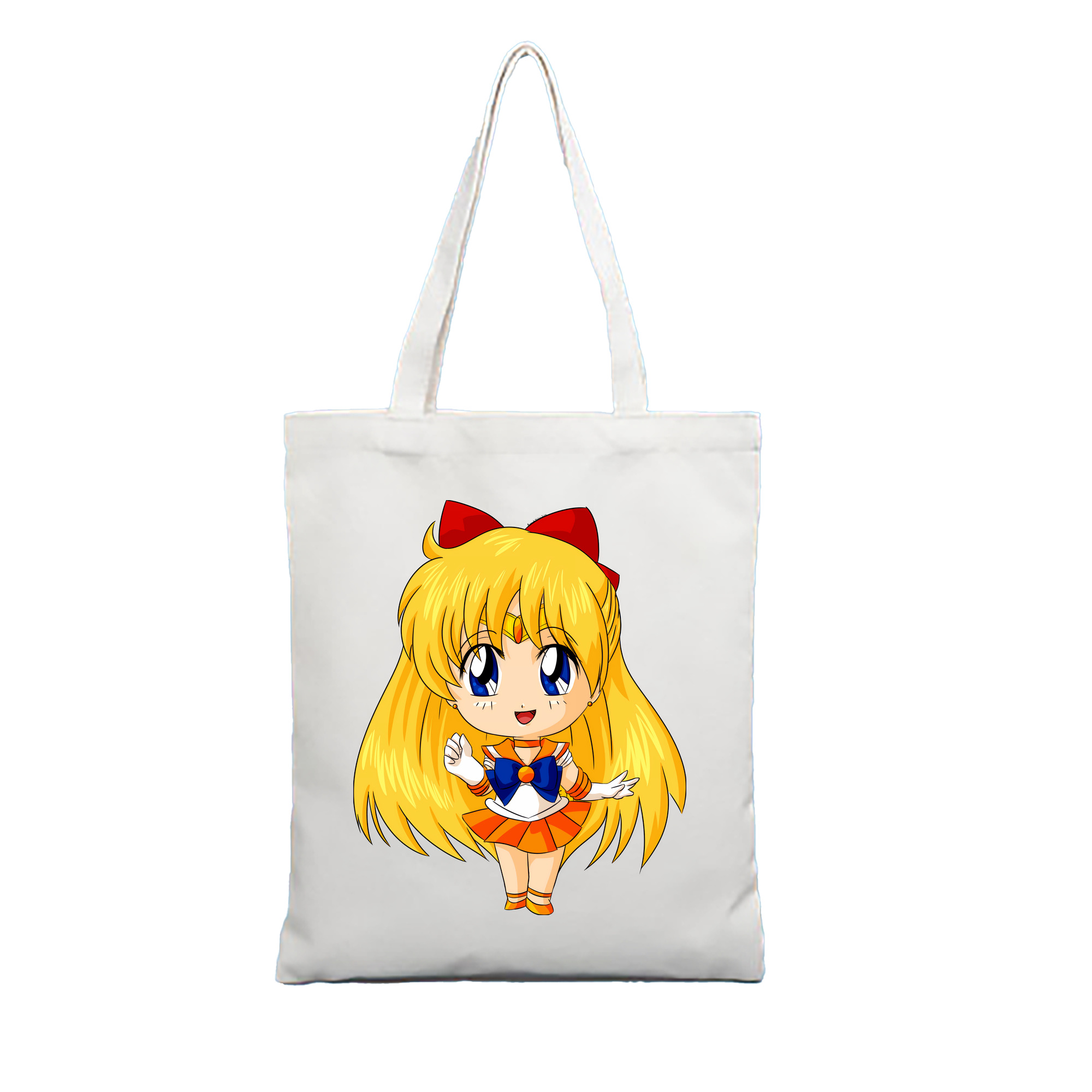 （画像用） 美少女戦士セーラームーン 愛野 美奈子 あいの みなこ Sailor Moon Aino Minako 縦型キャンバス生地手提げバッグ　トートバッグ