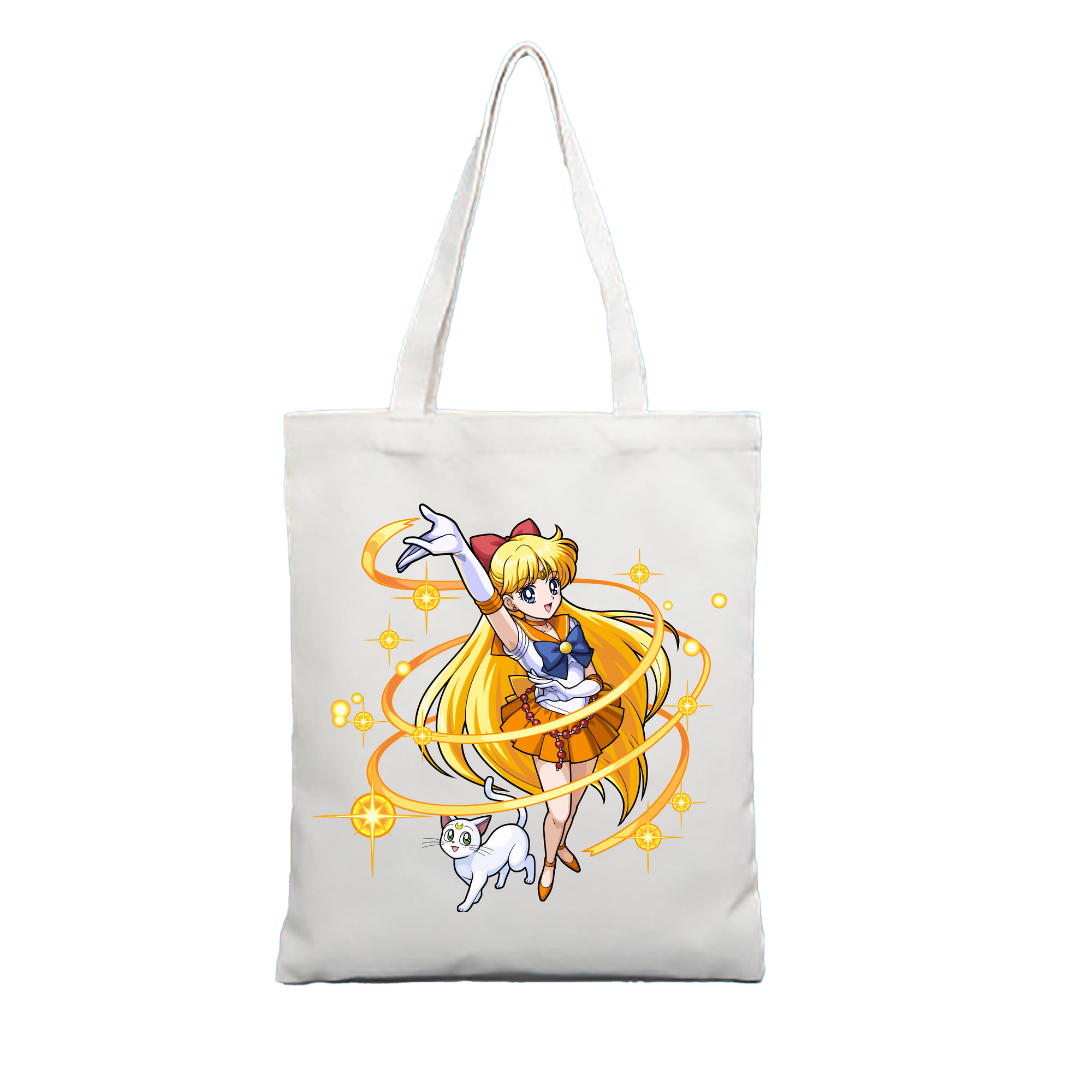 （画像用） 美少女戦士セーラームーン 愛野 美奈子 あいの みなこ Sailor Moon Aino Minako 縦型キャンバス生地手提げバッグ　トートバッグ