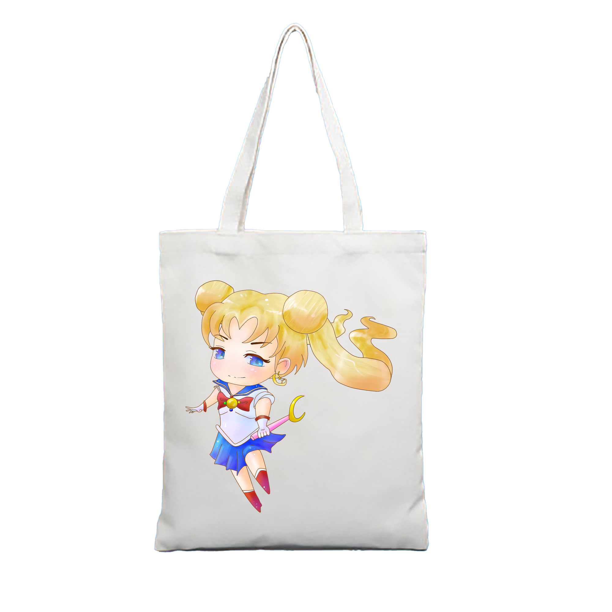 （画像用） 美少女戦士セーラームーン 愛野 美奈子 あいの みなこ Sailor Moon Aino Minako 縦型キャンバス生地手提げバッグ　トートバッグ