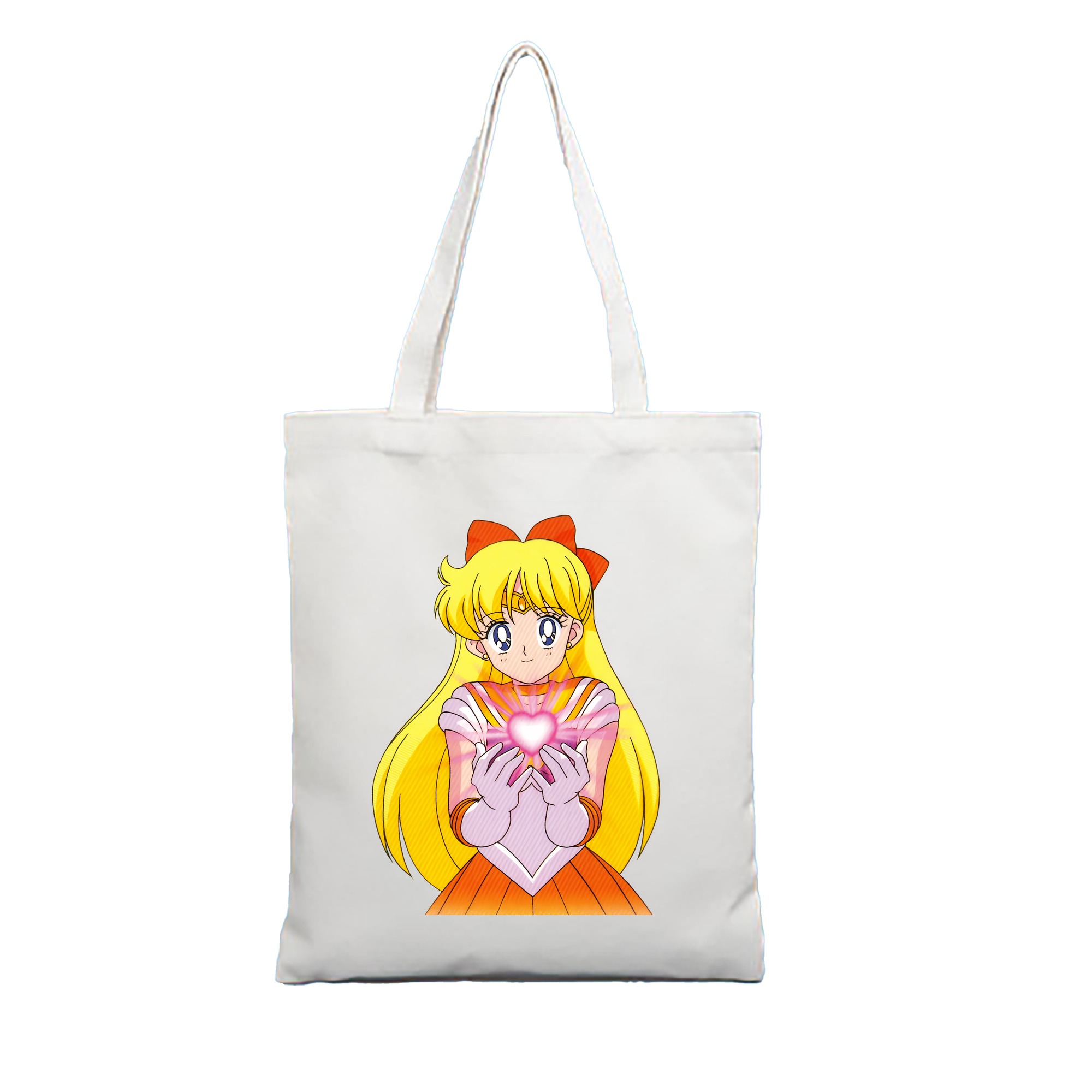 （画像用） 美少女戦士セーラームーン 愛野 美奈子 あいの みなこ Sailor Moon Aino Minako 縦型キャンバス生地手提げバッグ　トートバッグ