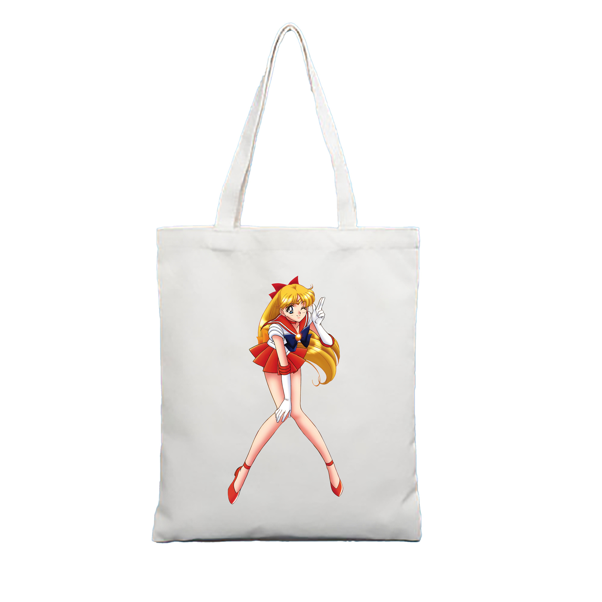（画像用） 美少女戦士セーラームーン 愛野 美奈子 あいの みなこ Sailor Moon Aino Minako 縦型キャンバス生地手提げバッグ　トートバッグ