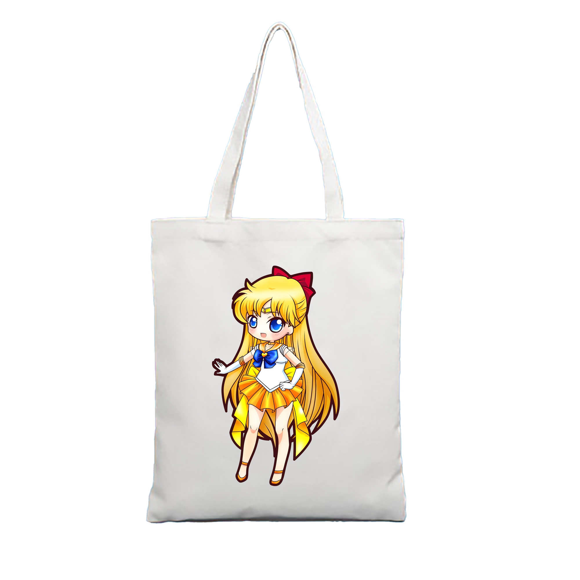 （画像用） 美少女戦士セーラームーン 愛野 美奈子 あいの みなこ Sailor Moon Aino Minako 縦型キャンバス生地手提げバッグ　トートバッグ