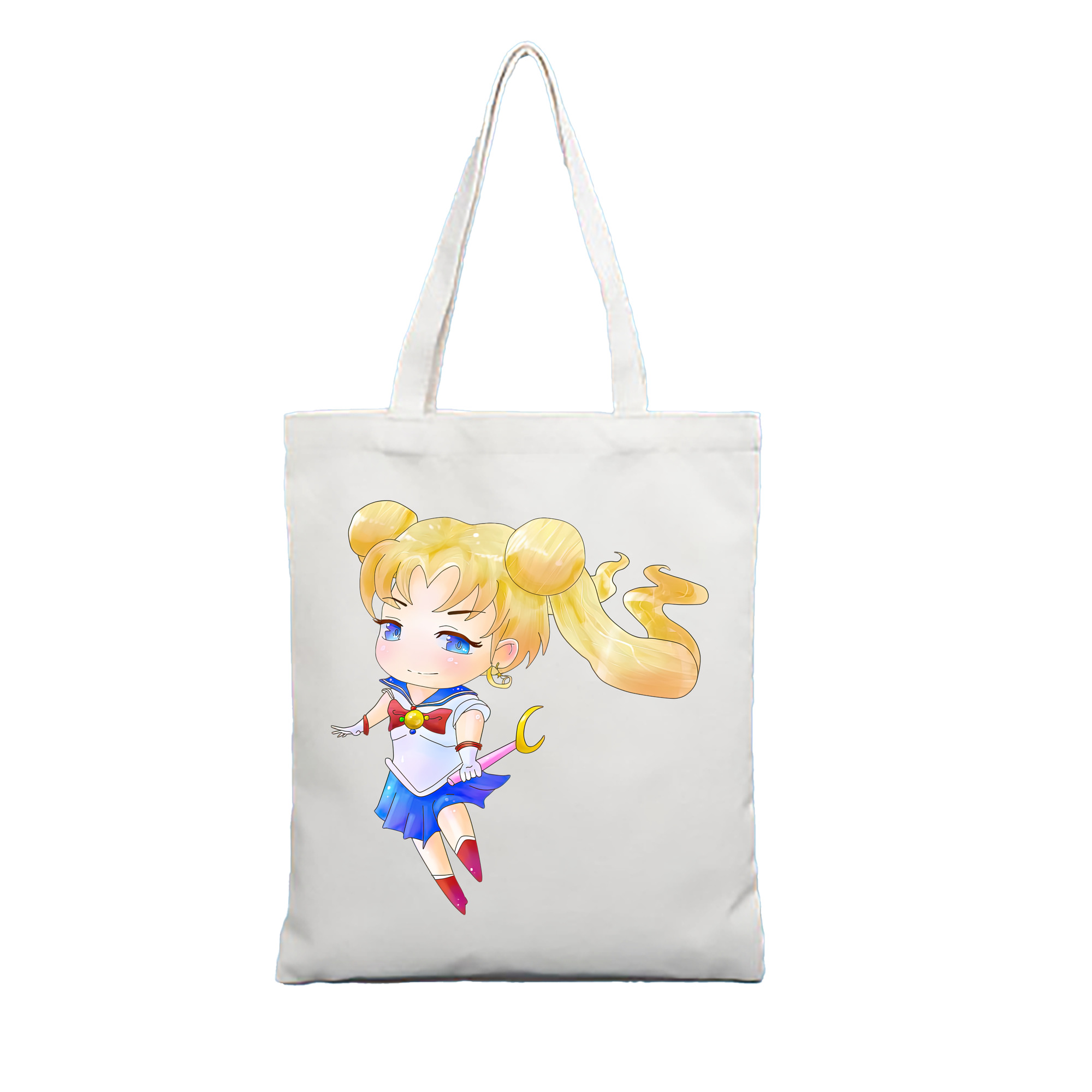 （画像用） 美少女戦士セーラームーン 愛野 美奈子 あいの みなこ Sailor Moon Aino Minako 縦型キャンバス生地手提げバッグ　トートバッグ