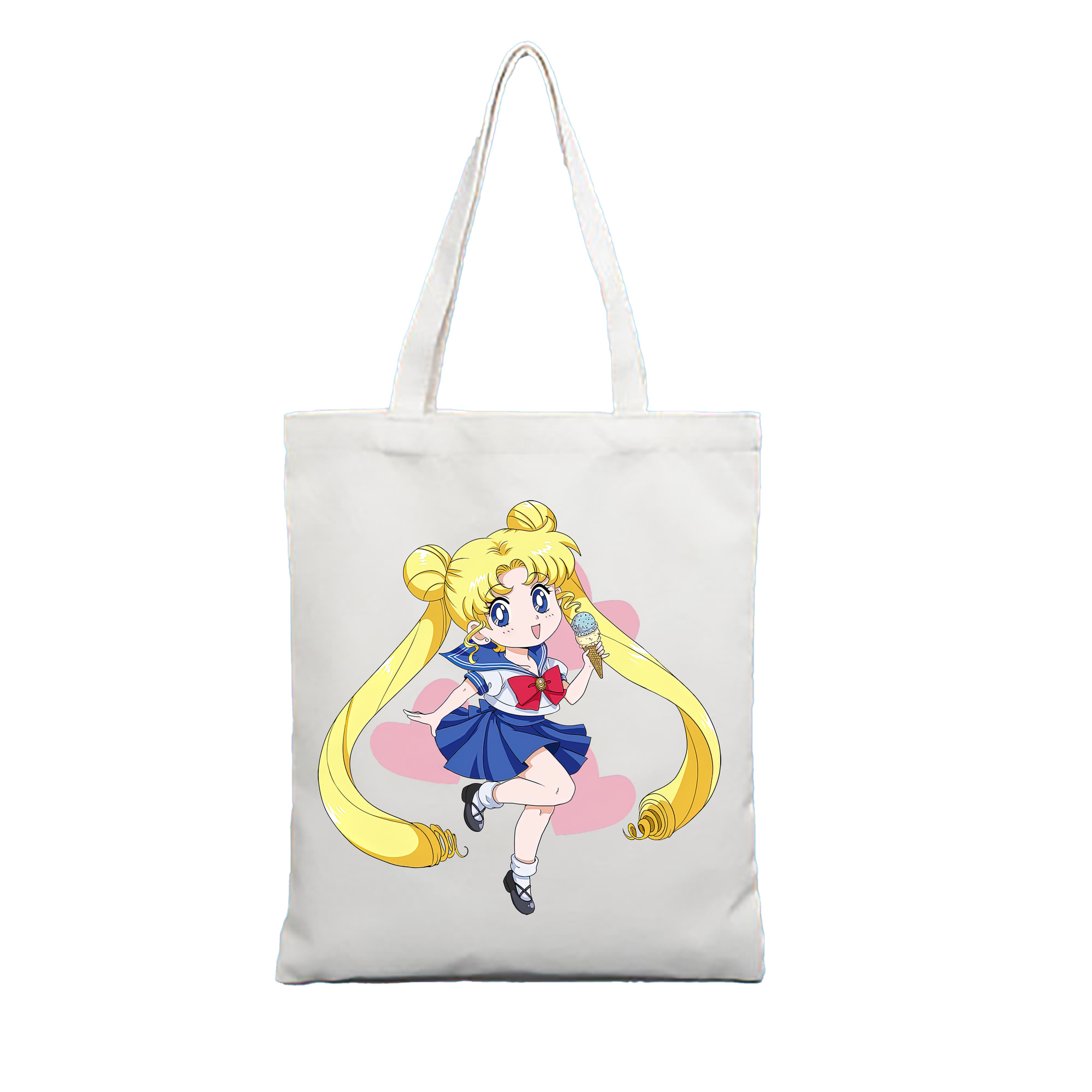 （画像用） 美少女戦士セーラームーン 愛野 美奈子 あいの みなこ Sailor Moon Aino Minako 縦型キャンバス生地手提げバッグ　トートバッグ