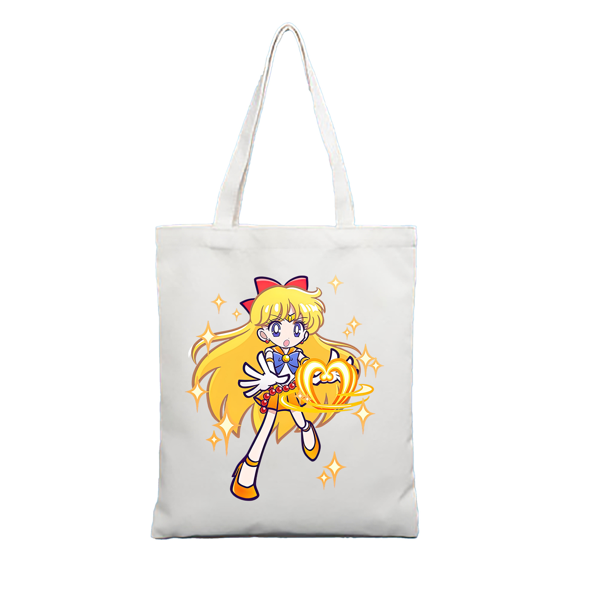 （画像用） 美少女戦士セーラームーン 愛野 美奈子 あいの みなこ Sailor Moon Aino Minako 縦型キャンバス生地手提げバッグ　トートバッグ
