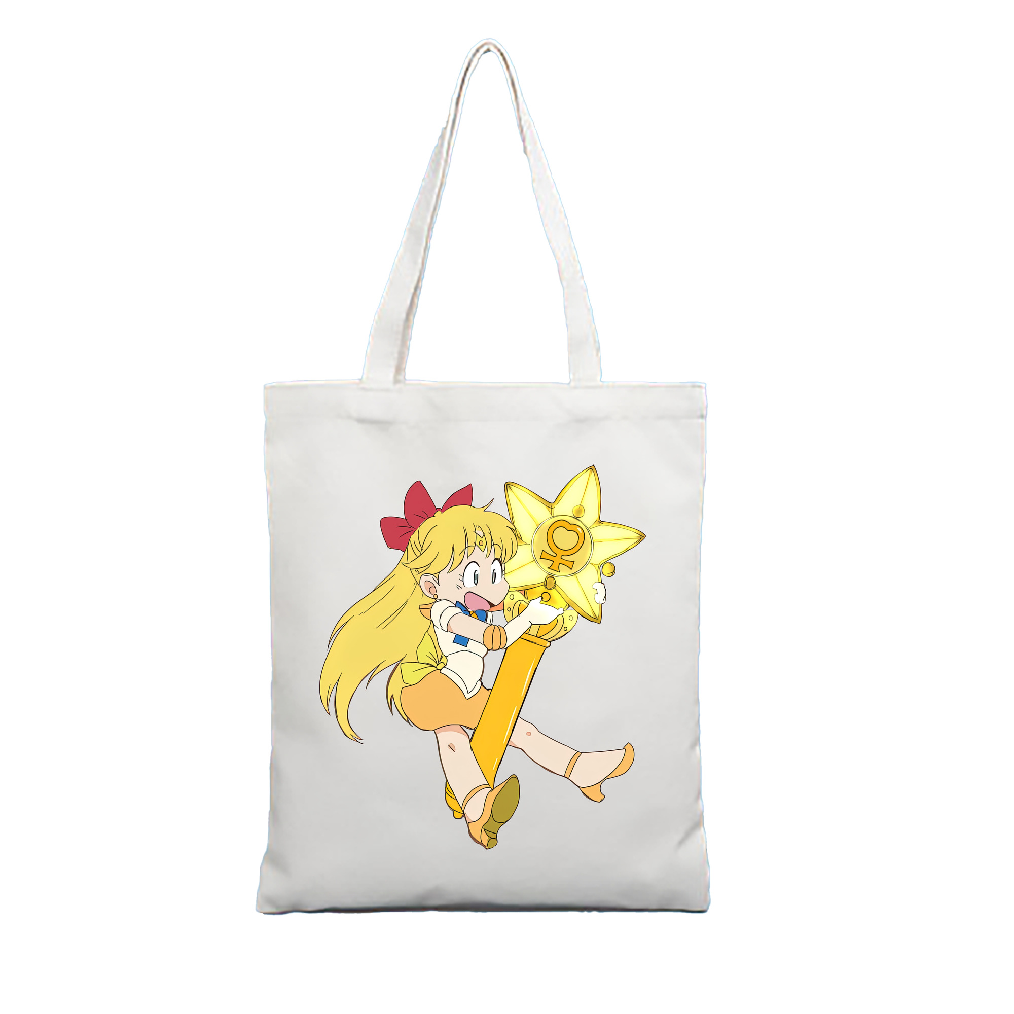 （画像用） 美少女戦士セーラームーン 愛野 美奈子 あいの みなこ Sailor Moon Aino Minako 縦型キャンバス生地手提げバッグ　トートバッグ
