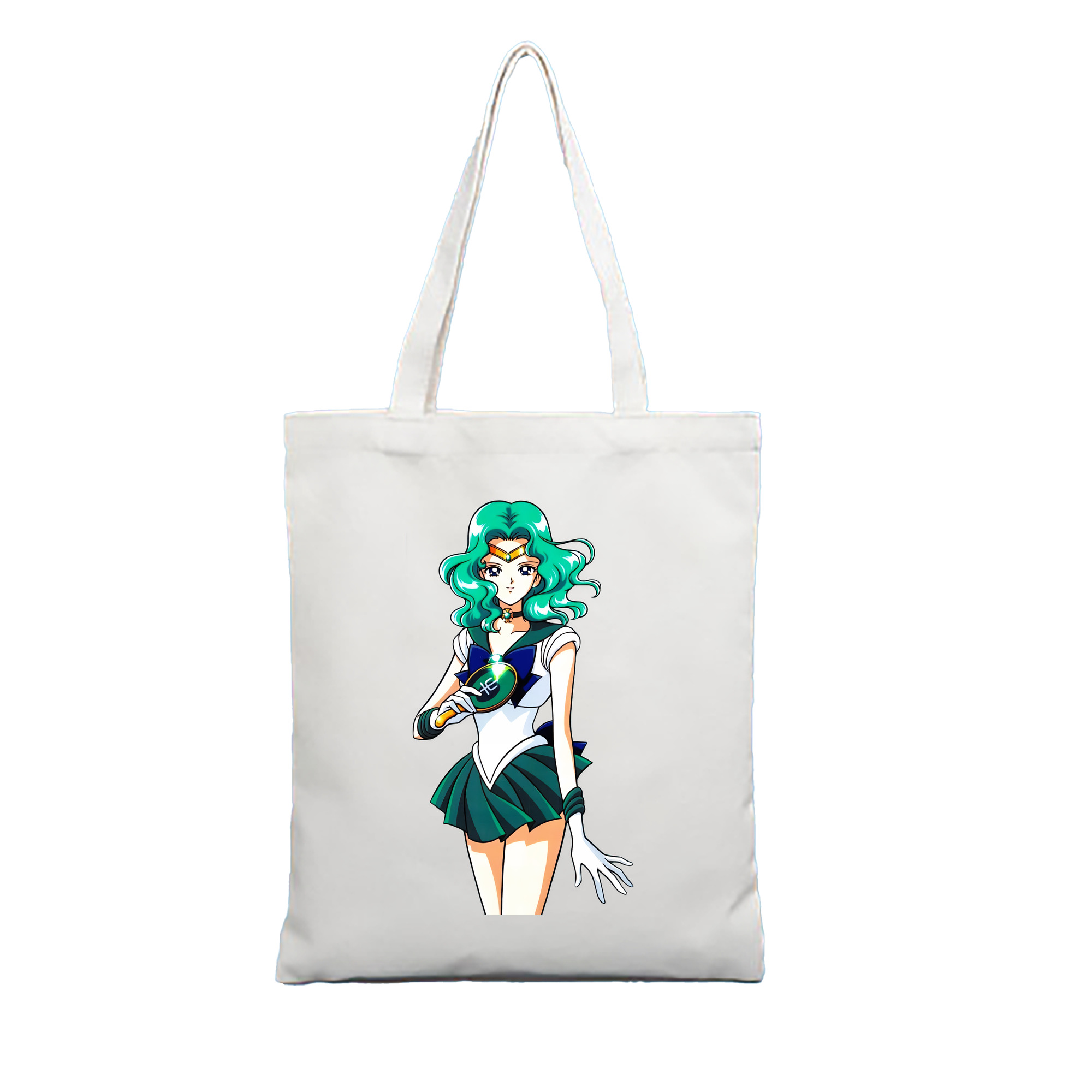 （画像用） 美少女戦士セーラームーン 海王 みちる（かいおう みちる） Sailor Moon Kaiou Michiru 縦型キャンバス生地手提げバッグ　トートバッグ
