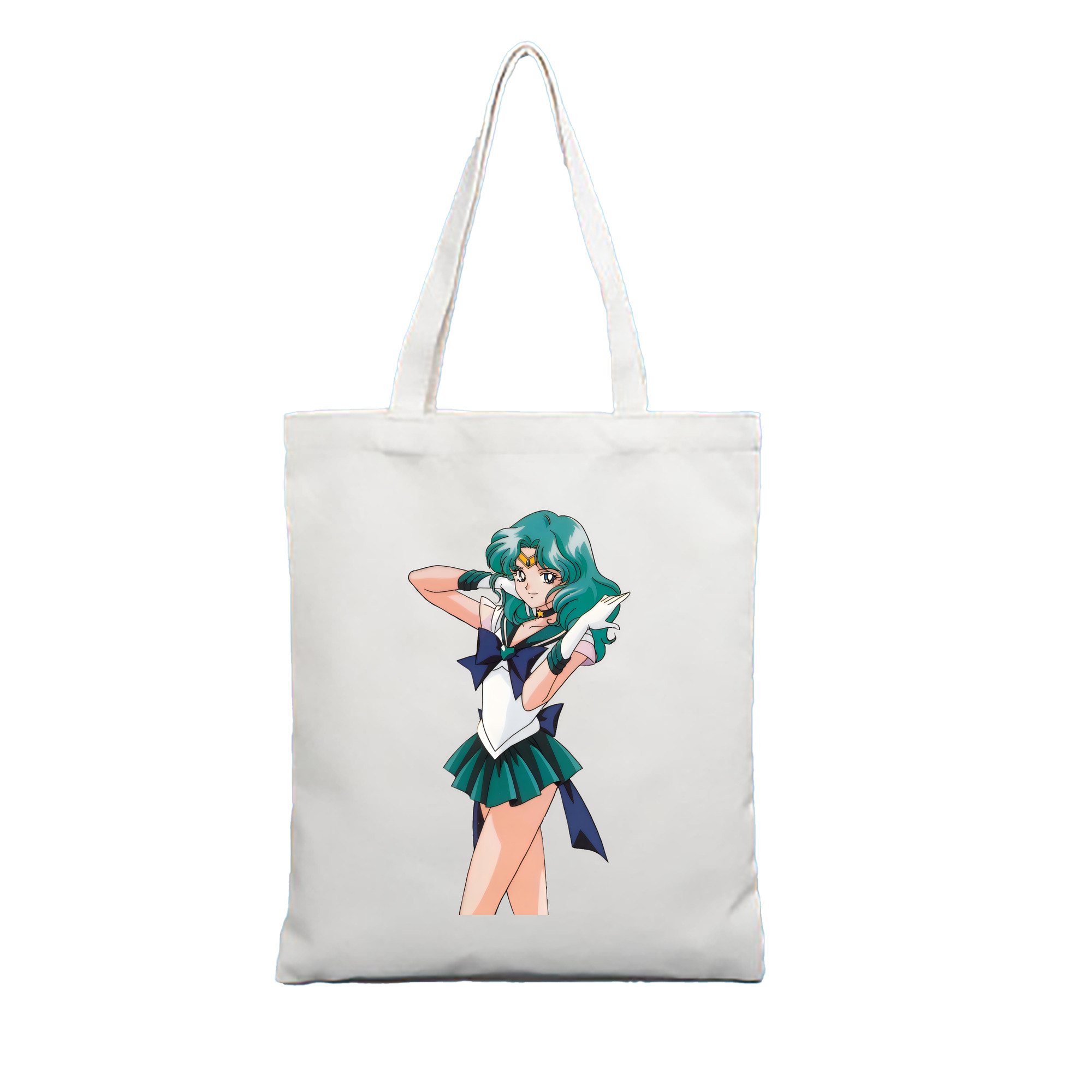（画像用） 美少女戦士セーラームーン 海王 みちる（かいおう みちる） Sailor Moon Kaiou Michiru 縦型キャンバス生地手提げバッグ　トートバッグ