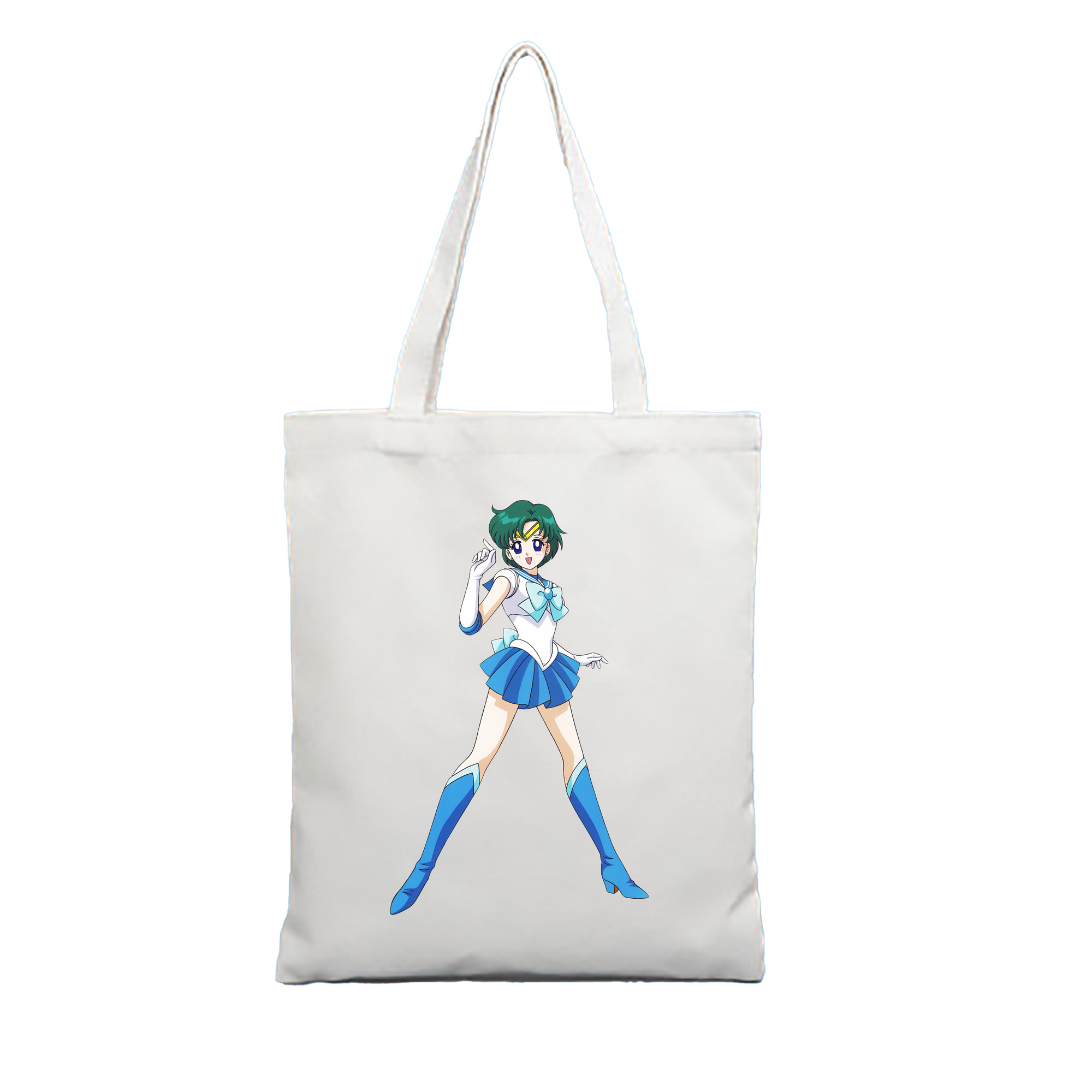 （画像用） 美少女戦士セーラームーン 海王 みちる（かいおう みちる） Sailor Moon Kaiou Michiru 縦型キャンバス生地手提げバッグ　トートバッグ