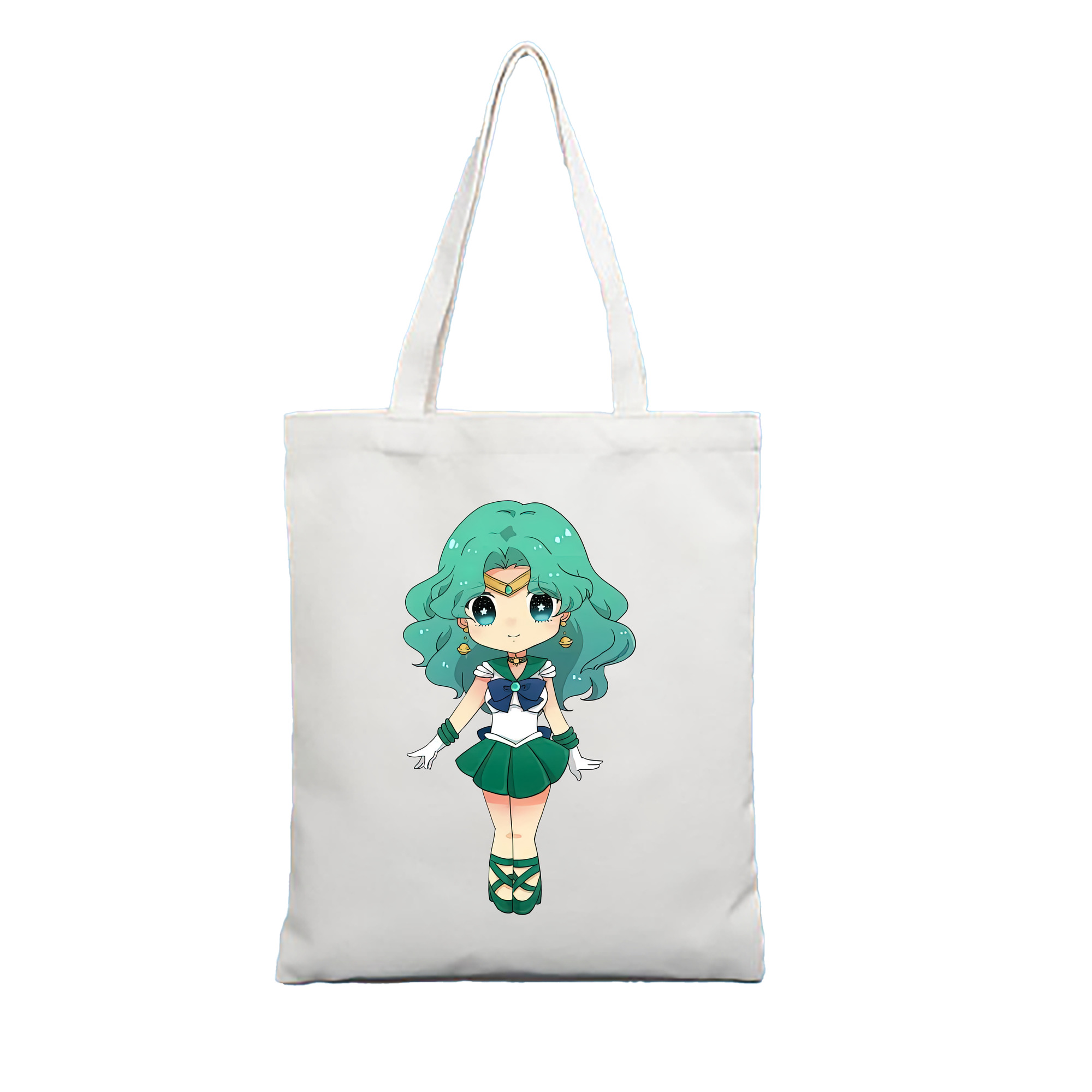 （画像用） 美少女戦士セーラームーン 海王 みちる（かいおう みちる） Sailor Moon Kaiou Michiru 縦型キャンバス生地手提げバッグ　トートバッグ