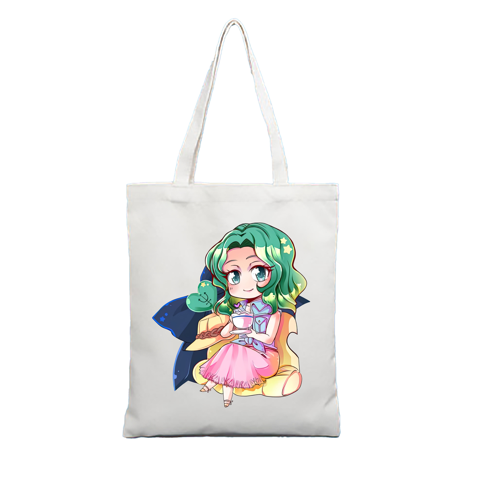 （画像用） 美少女戦士セーラームーン 海王 みちる（かいおう みちる） Sailor Moon Kaiou Michiru 縦型キャンバス生地手提げバッグ　トートバッグ