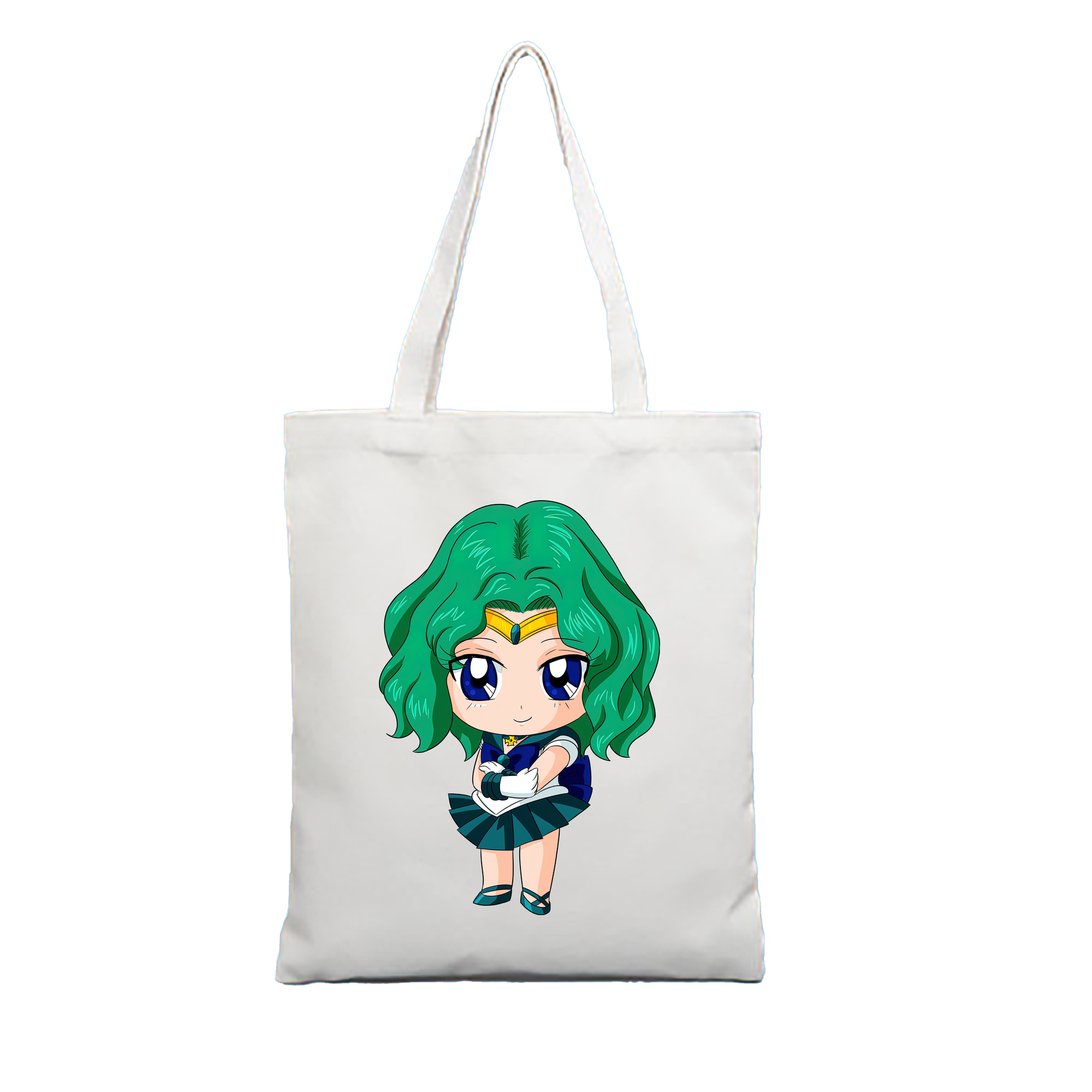 （画像用） 美少女戦士セーラームーン 海王 みちる（かいおう みちる） Sailor Moon Kaiou Michiru 縦型キャンバス生地手提げバッグ　トートバッグ