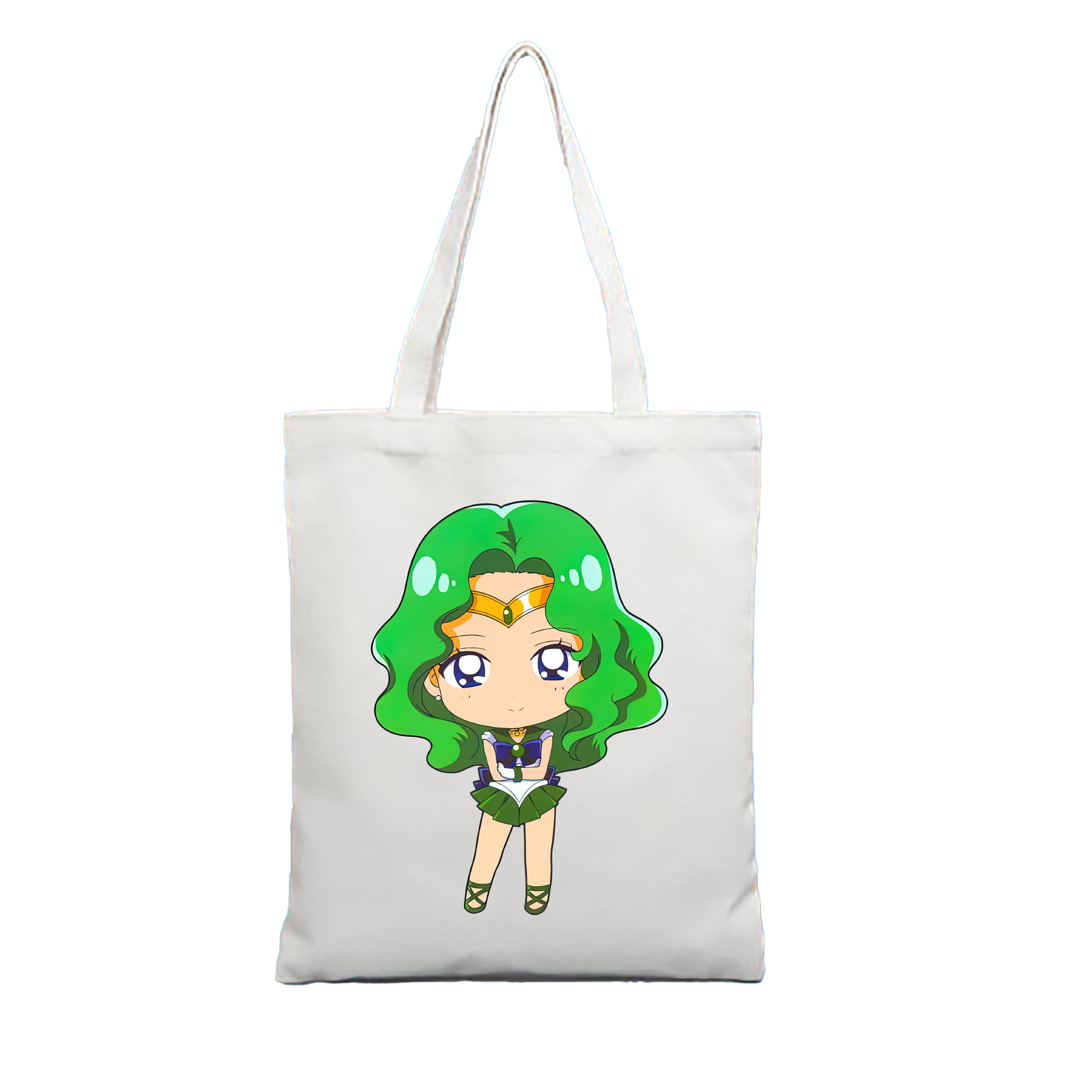 （画像用） 美少女戦士セーラームーン 海王 みちる（かいおう みちる） Sailor Moon Kaiou Michiru 縦型キャンバス生地手提げバッグ　トートバッグ