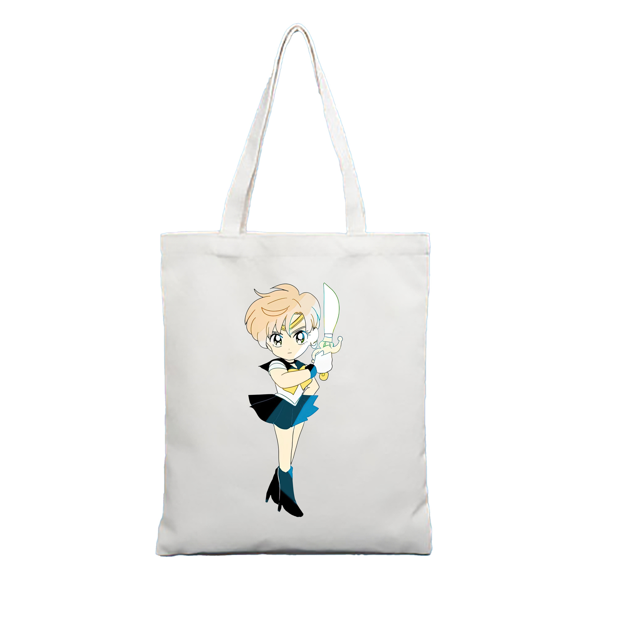 （画像用） 美少女戦士セーラームーン 天王はるか Sailor Moon Tenoh Haruka 縦型キャンバス生地手提げバッグ　トートバッグ