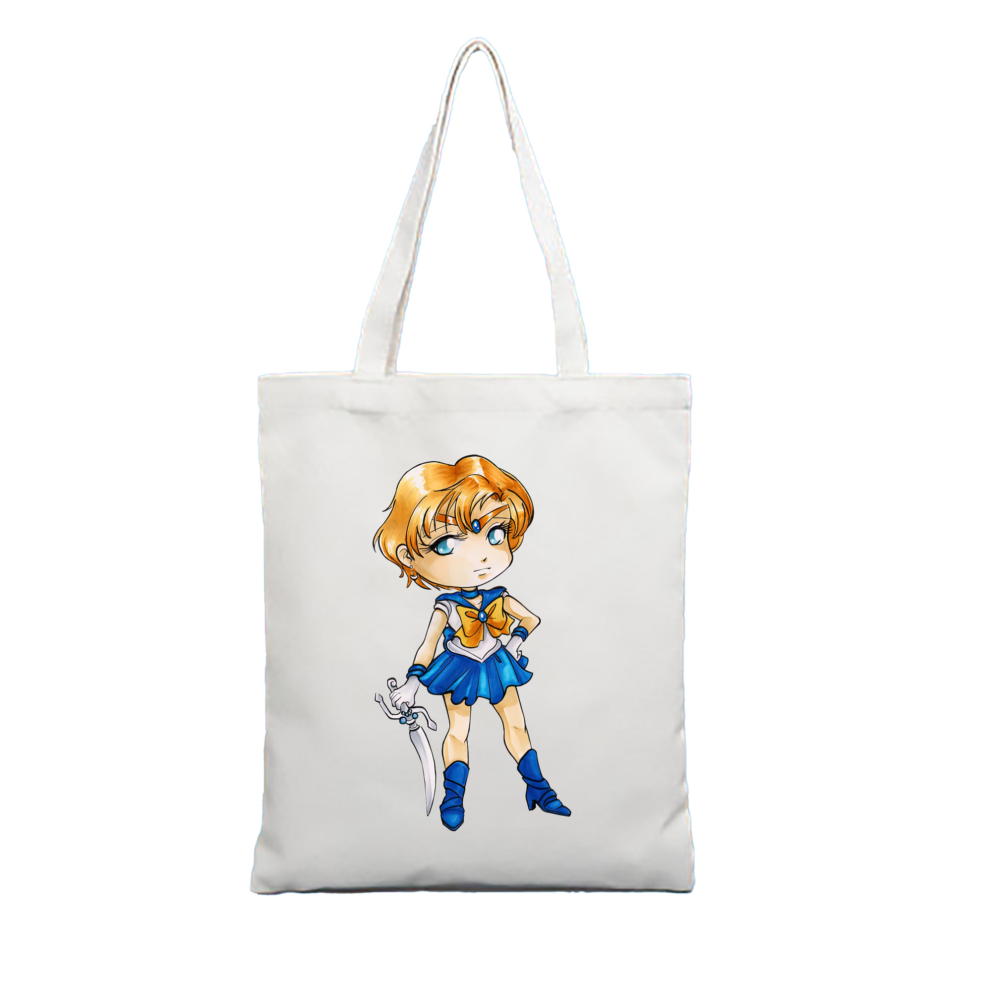 （画像用） 美少女戦士セーラームーン 天王はるか Sailor Moon Tenoh Haruka 縦型キャンバス生地手提げバッグ　トートバッグ
