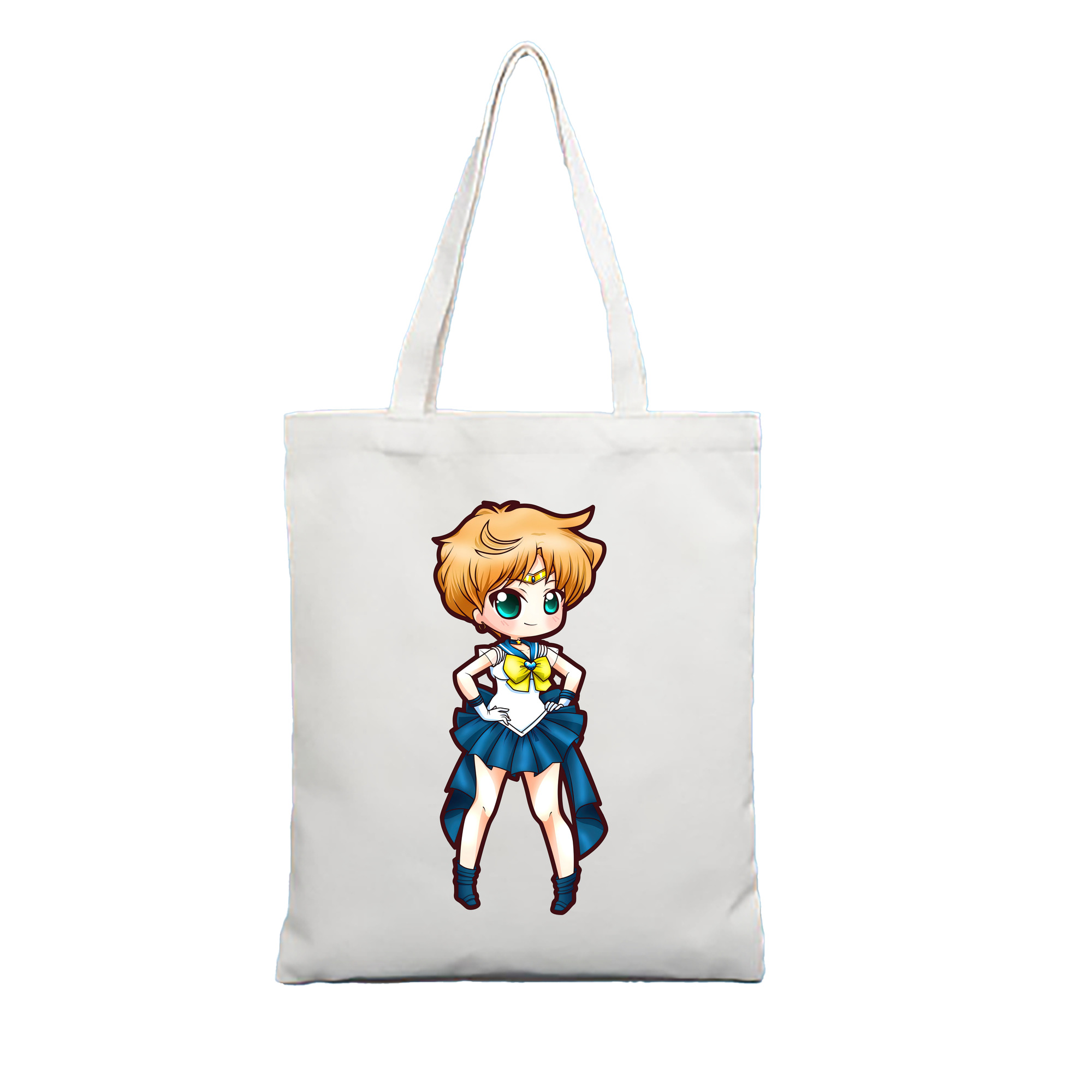 （画像用） 美少女戦士セーラームーン 天王はるか Sailor Moon Tenoh Haruka 縦型キャンバス生地手提げバッグ　トートバッグ