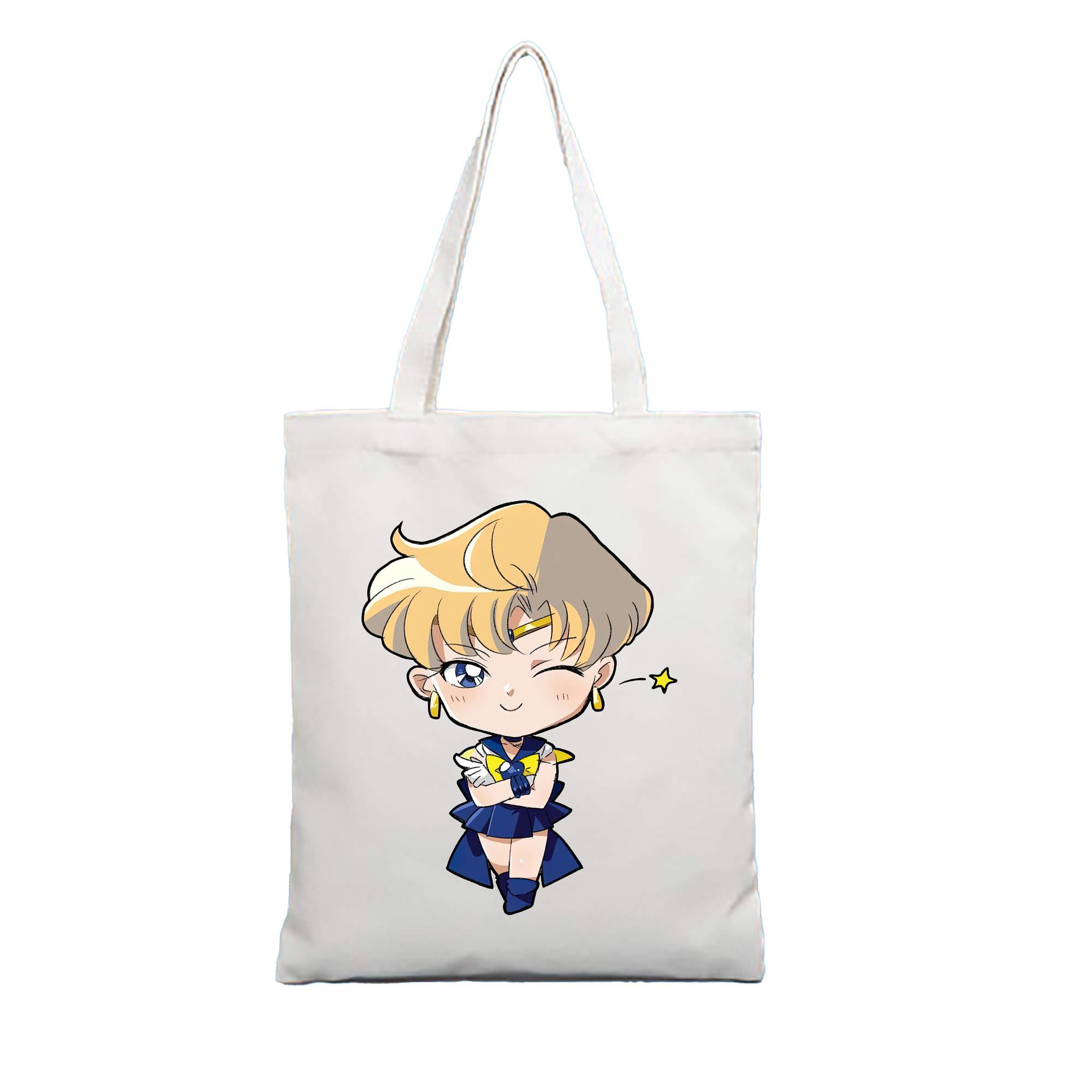 （画像用） 美少女戦士セーラームーン 天王はるか Sailor Moon Tenoh Haruka 縦型キャンバス生地手提げバッグ　トートバッグ