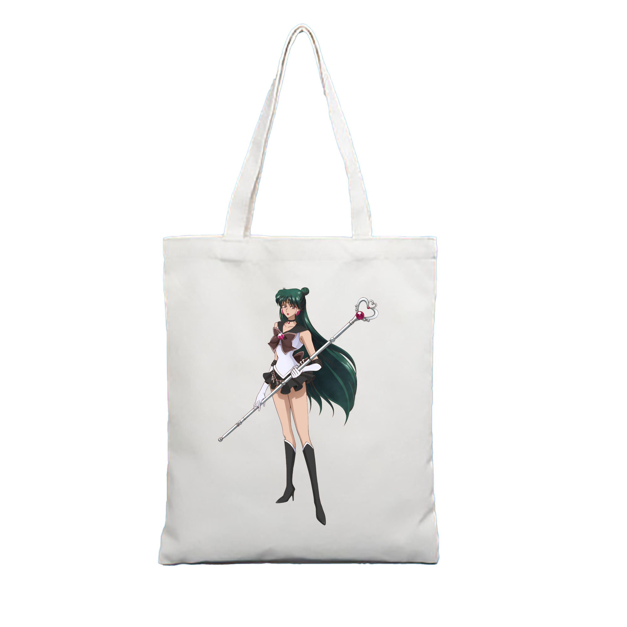（画像用） 美少女戦士セーラームーン 冥王せつな Sailor Moon Meiou Setsuna 縦型キャンバス生地手提げバッグ　トートバッグ