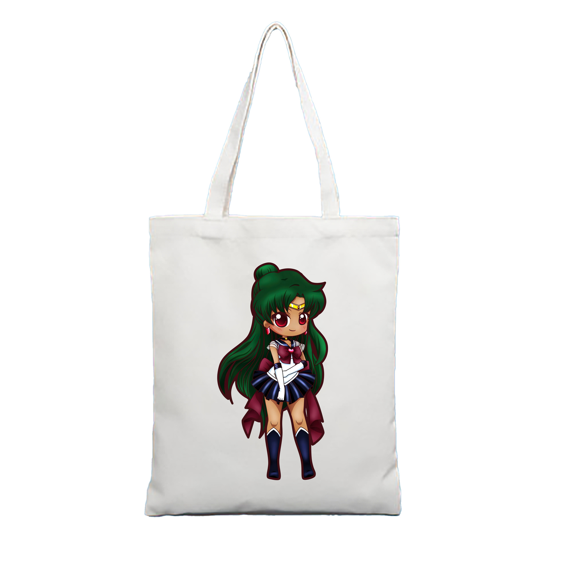 （画像用） 美少女戦士セーラームーン 冥王せつな Sailor Moon Meiou Setsuna 縦型キャンバス生地手提げバッグ　トートバッグ