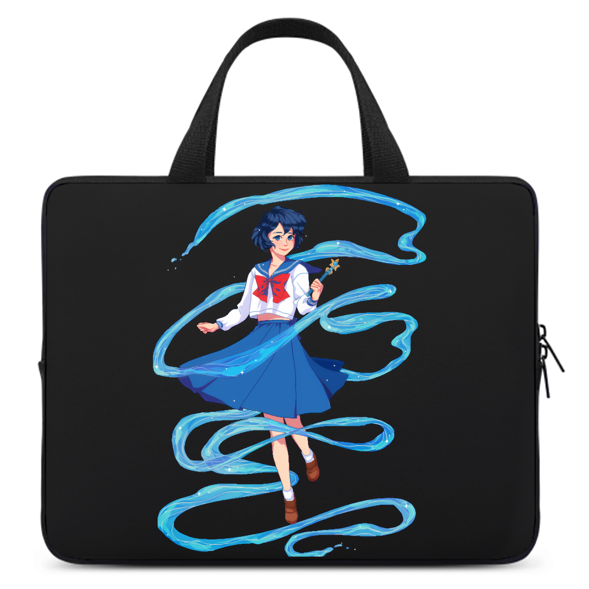 （画像用） 美少女戦士セーラームーン 水野 亜美 みずの あみ Sailor Moon Mizuno Ami 手提げノートパソコンバッグ