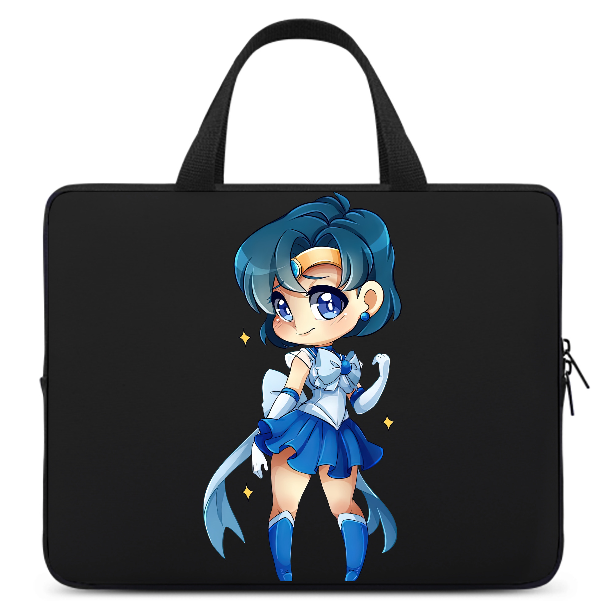 （画像用） 美少女戦士セーラームーン 水野 亜美 みずの あみ Sailor Moon Mizuno Ami 手提げノートパソコンバッグ