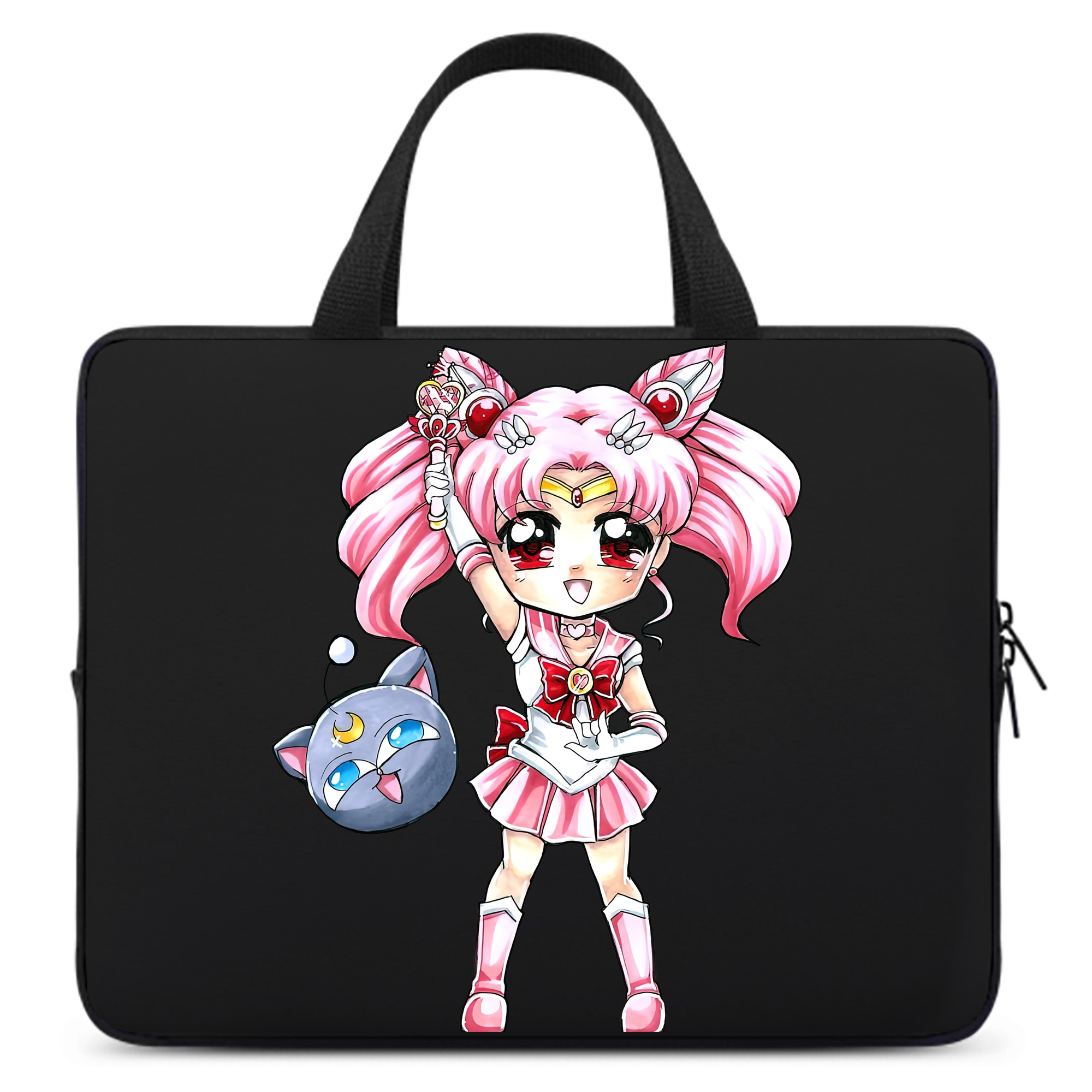 （画像用） 美少女戦士セーラームーン ちびうさ Sailor Moon Chibiusa Tsukino Usagi Small Lady Serenity 手提げノートパソコンバッグ