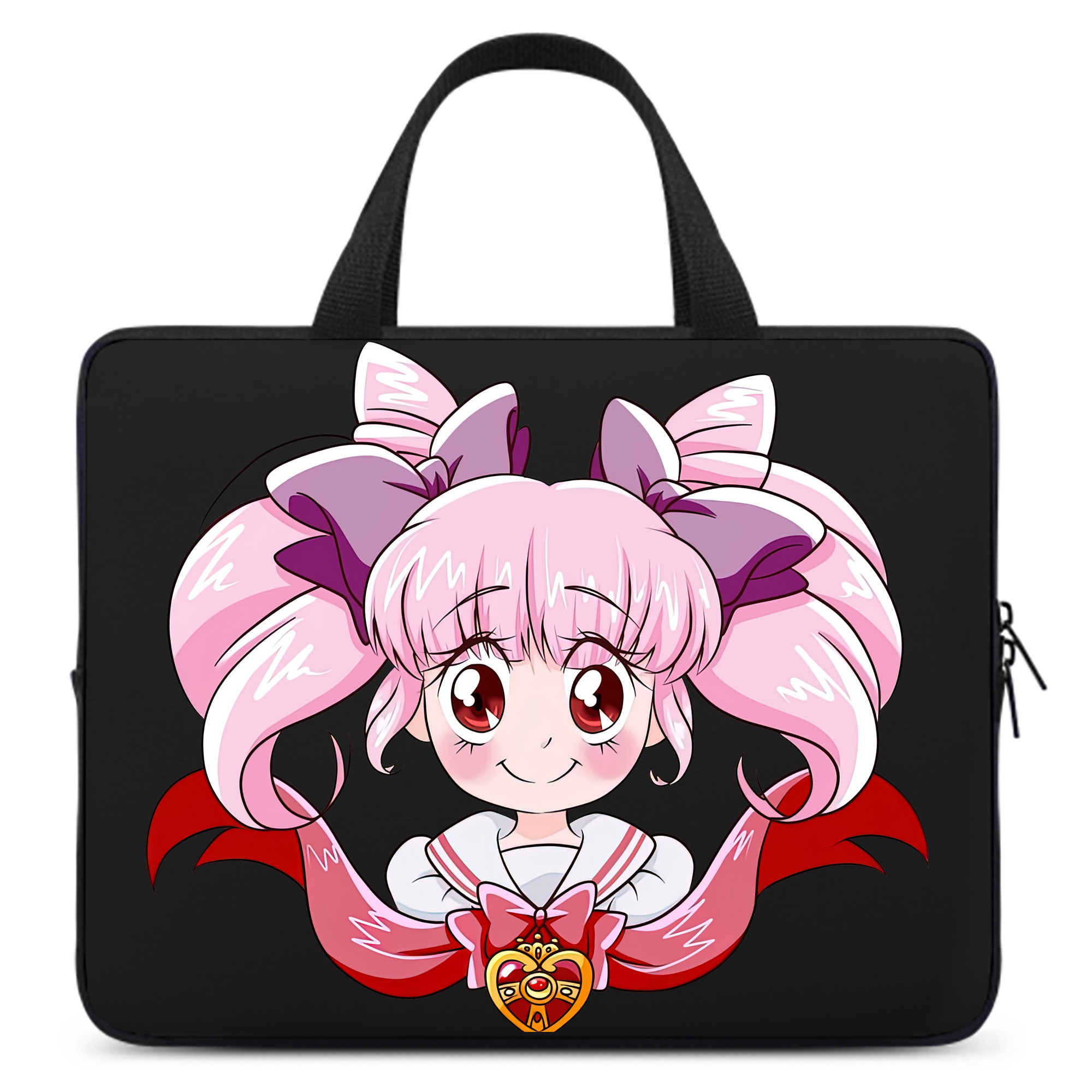 （画像用） 美少女戦士セーラームーン ちびうさ Sailor Moon Chibiusa Tsukino Usagi Small Lady Serenity 手提げノートパソコンバッグ