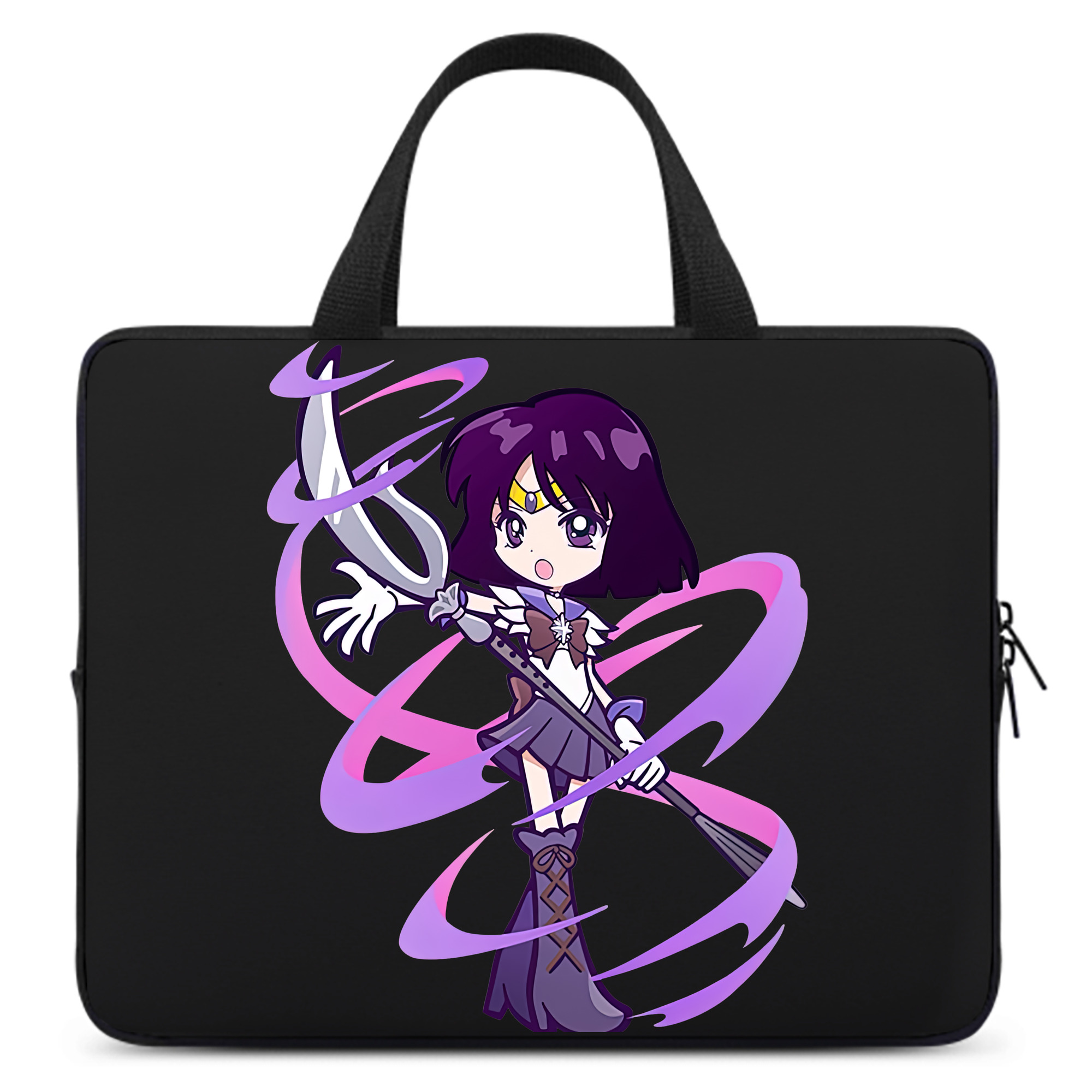 （画像用） 美少女戦士セーラームーン 土萠ほたる Sailor Moon Tomoe Hotaru （セーラーサターン；Sailor Saturn） 手提げノートパソコンバッグ