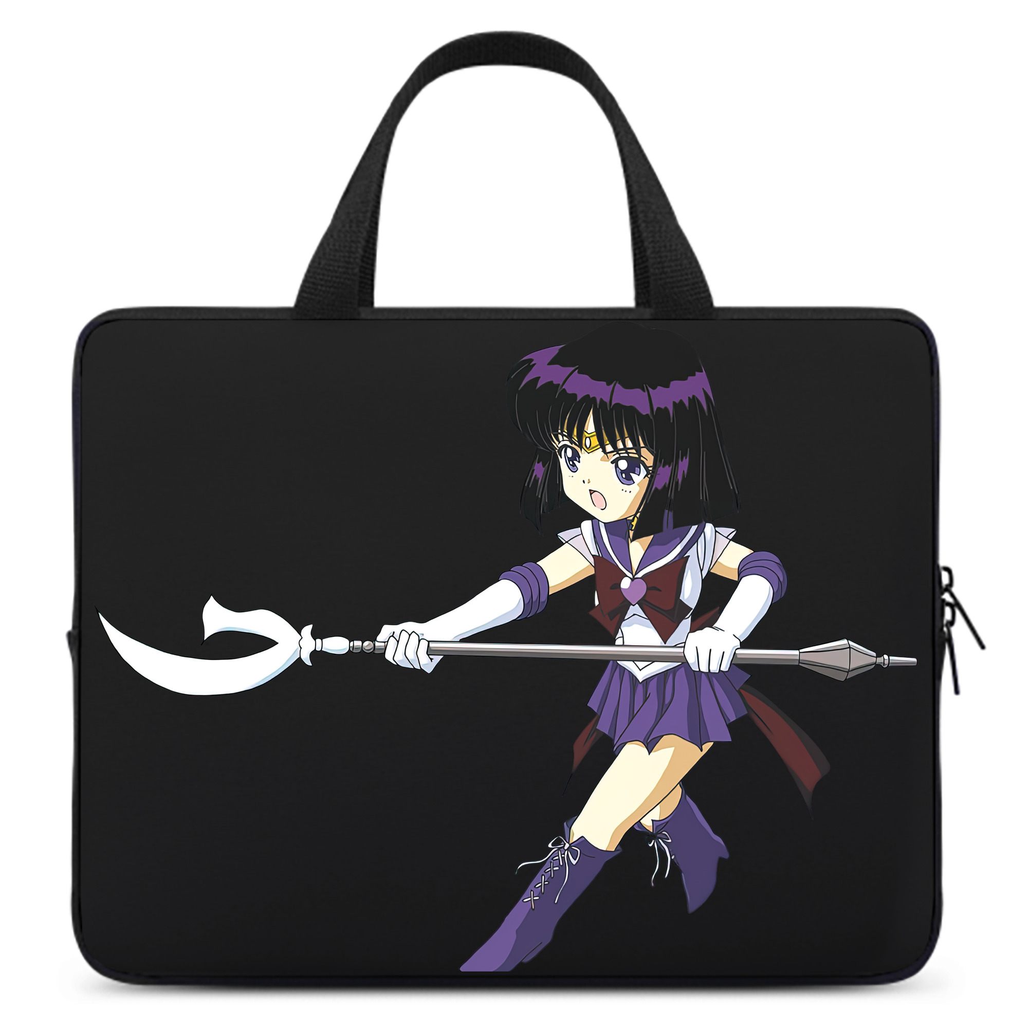 （画像用） 美少女戦士セーラームーン 土萠ほたる Sailor Moon Tomoe Hotaru （セーラーサターン；Sailor Saturn） 手提げノートパソコンバッグ
