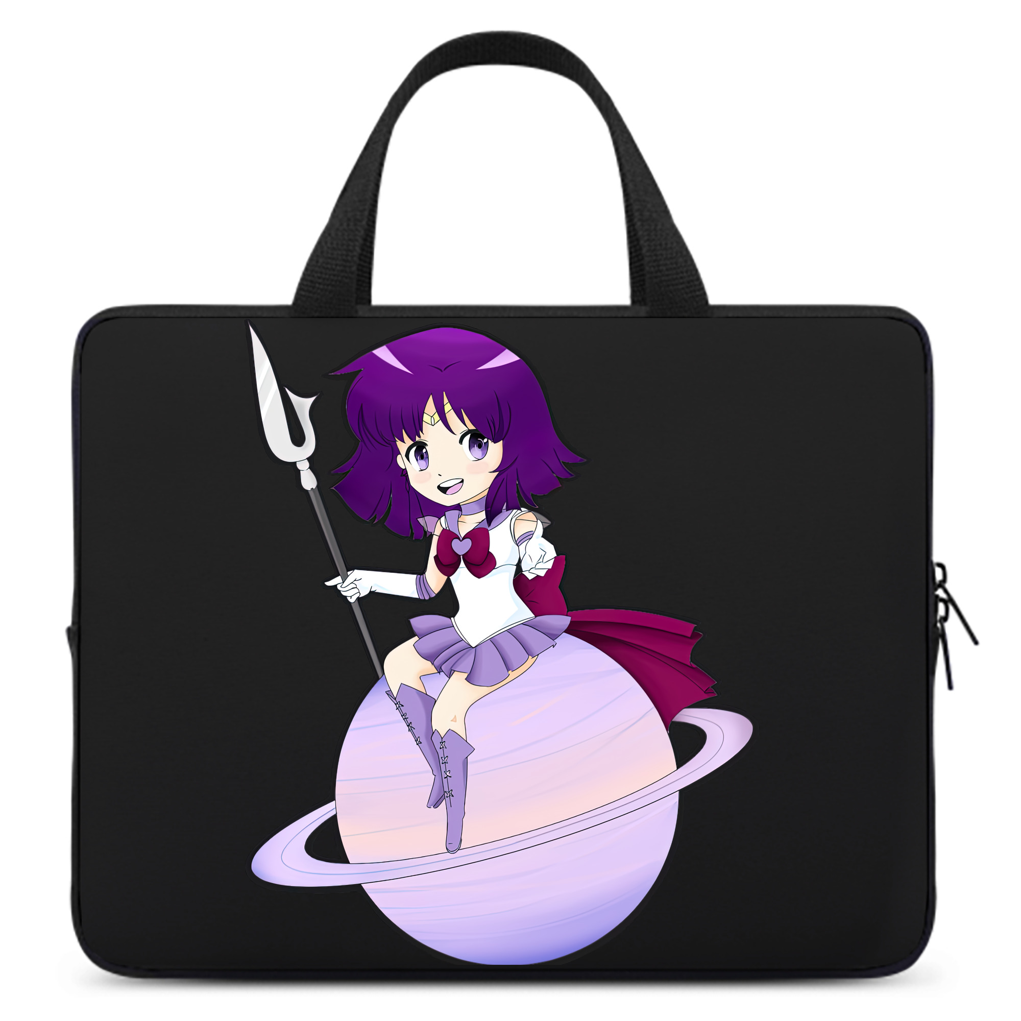 （画像用） 美少女戦士セーラームーン 土萠ほたる Sailor Moon Tomoe Hotaru （セーラーサターン；Sailor Saturn） 手提げノートパソコンバッグ