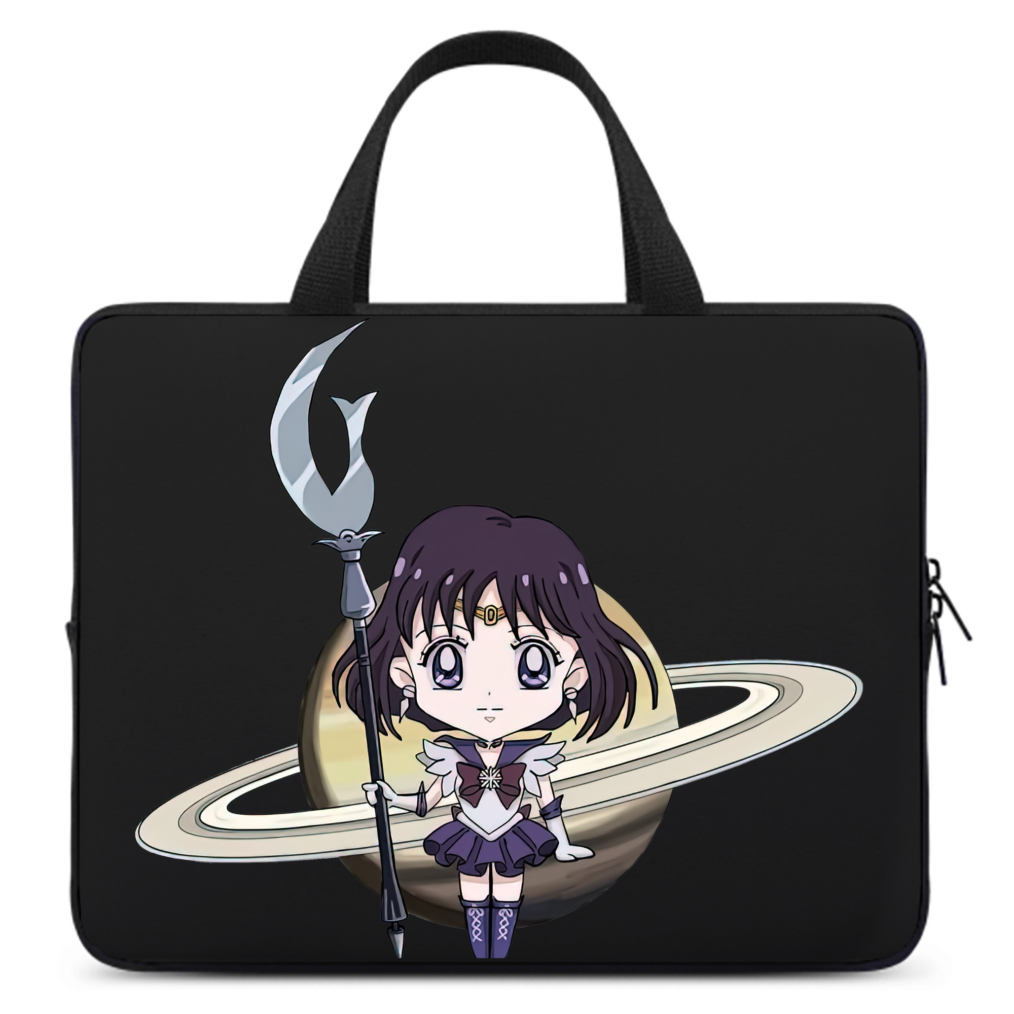 （画像用） 美少女戦士セーラームーン 土萠ほたる Sailor Moon Tomoe Hotaru （セーラーサターン；Sailor Saturn） 手提げノートパソコンバッグ