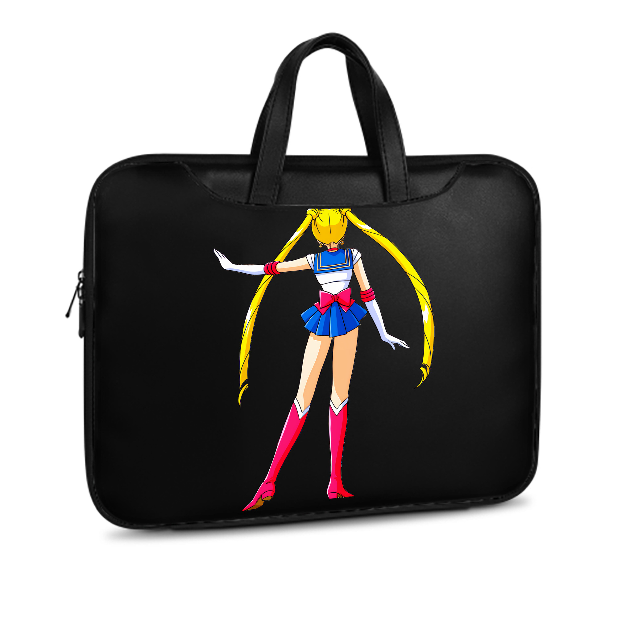 （画像用） 美少女戦士セーラームーン 月野 うさぎ つきの うさぎ Sailor Moon Tsukino Usagi レザーラップトップバッグ　ノートパソコンケース
