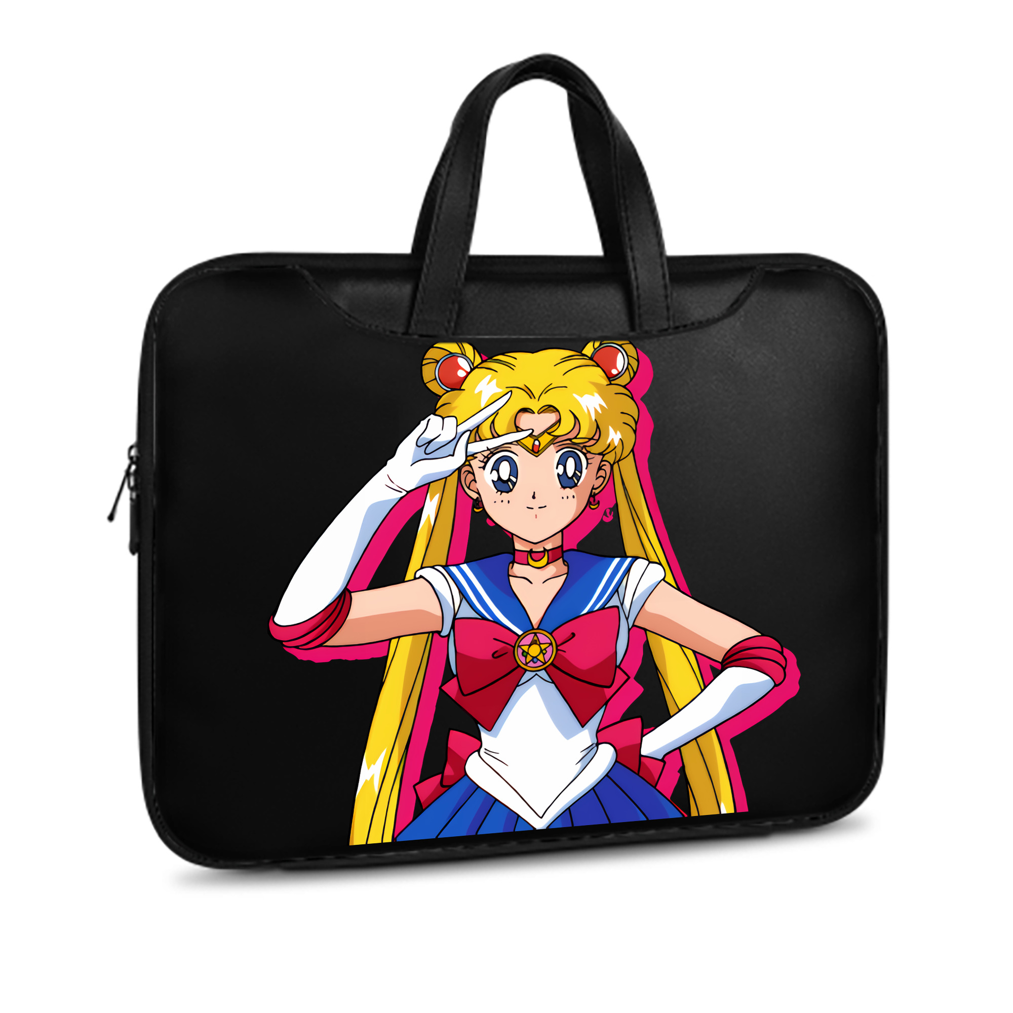 （画像用） 美少女戦士セーラームーン 月野 うさぎ つきの うさぎ Sailor Moon Tsukino Usagi レザーラップトップバッグ　ノートパソコンケース