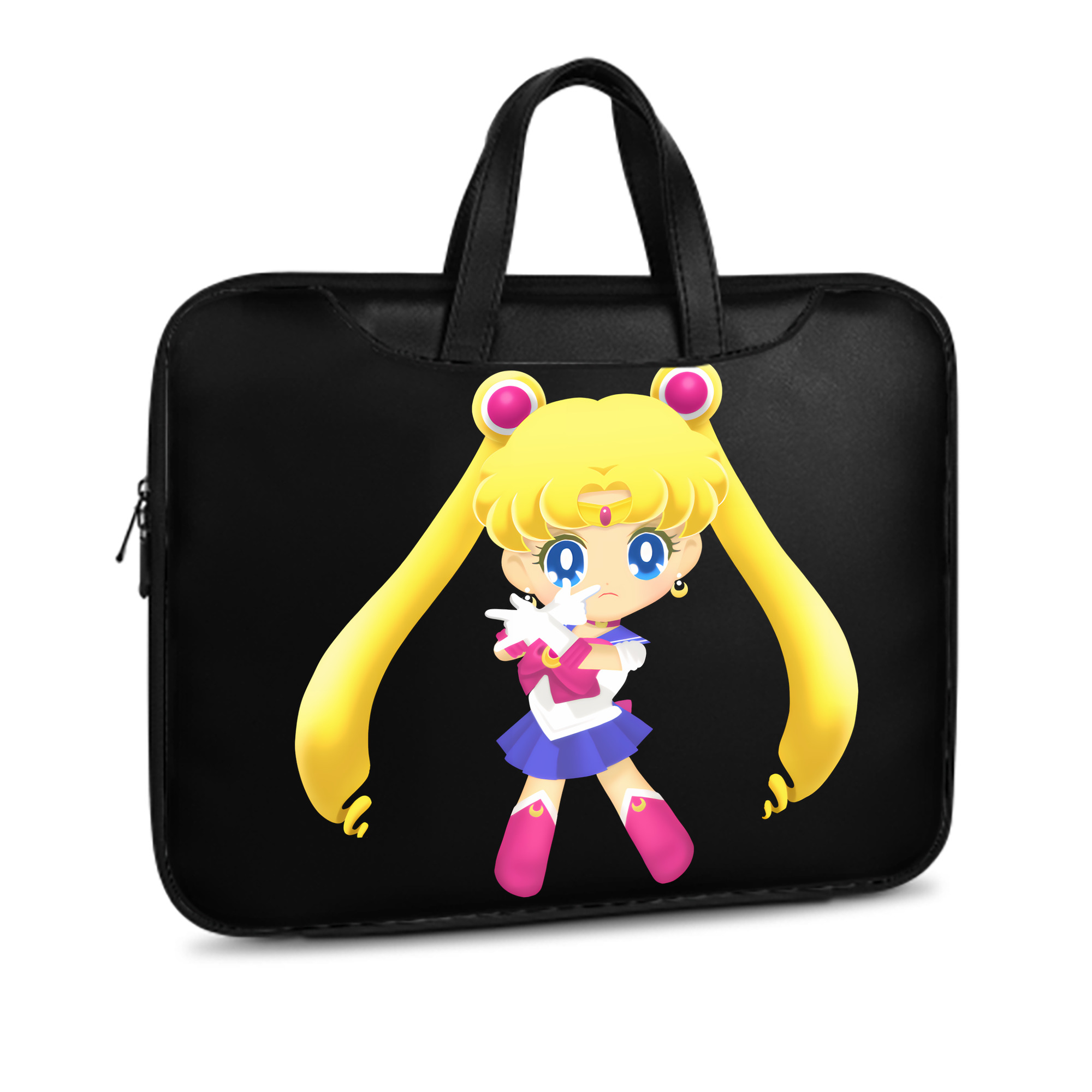 （画像用） 美少女戦士セーラームーン 月野 うさぎ つきの うさぎ Sailor Moon Tsukino Usagi レザーラップトップバッグ　ノートパソコンケース
