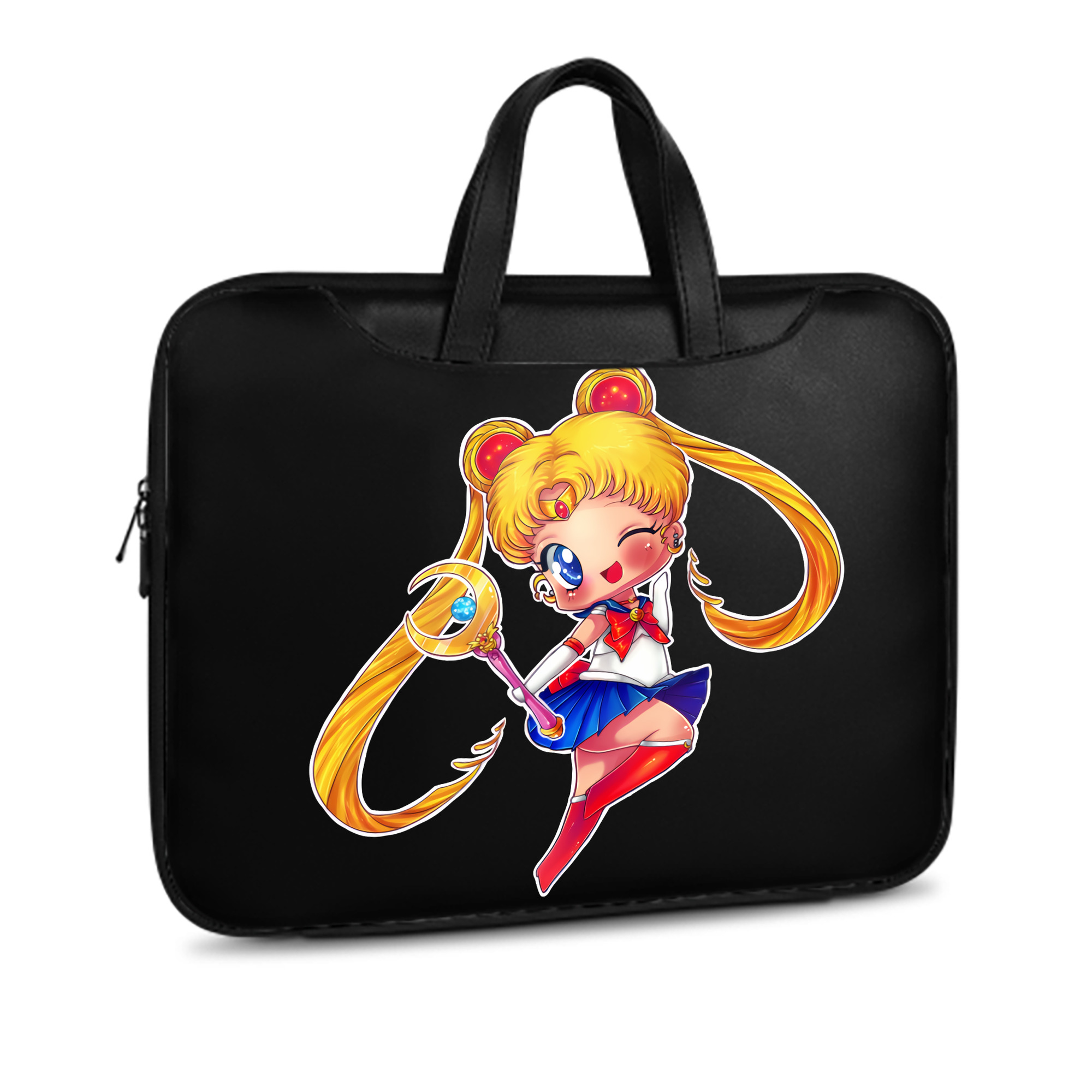 （画像用） 美少女戦士セーラームーン 月野 うさぎ つきの うさぎ Sailor Moon Tsukino Usagi レザーラップトップバッグ　ノートパソコンケース
