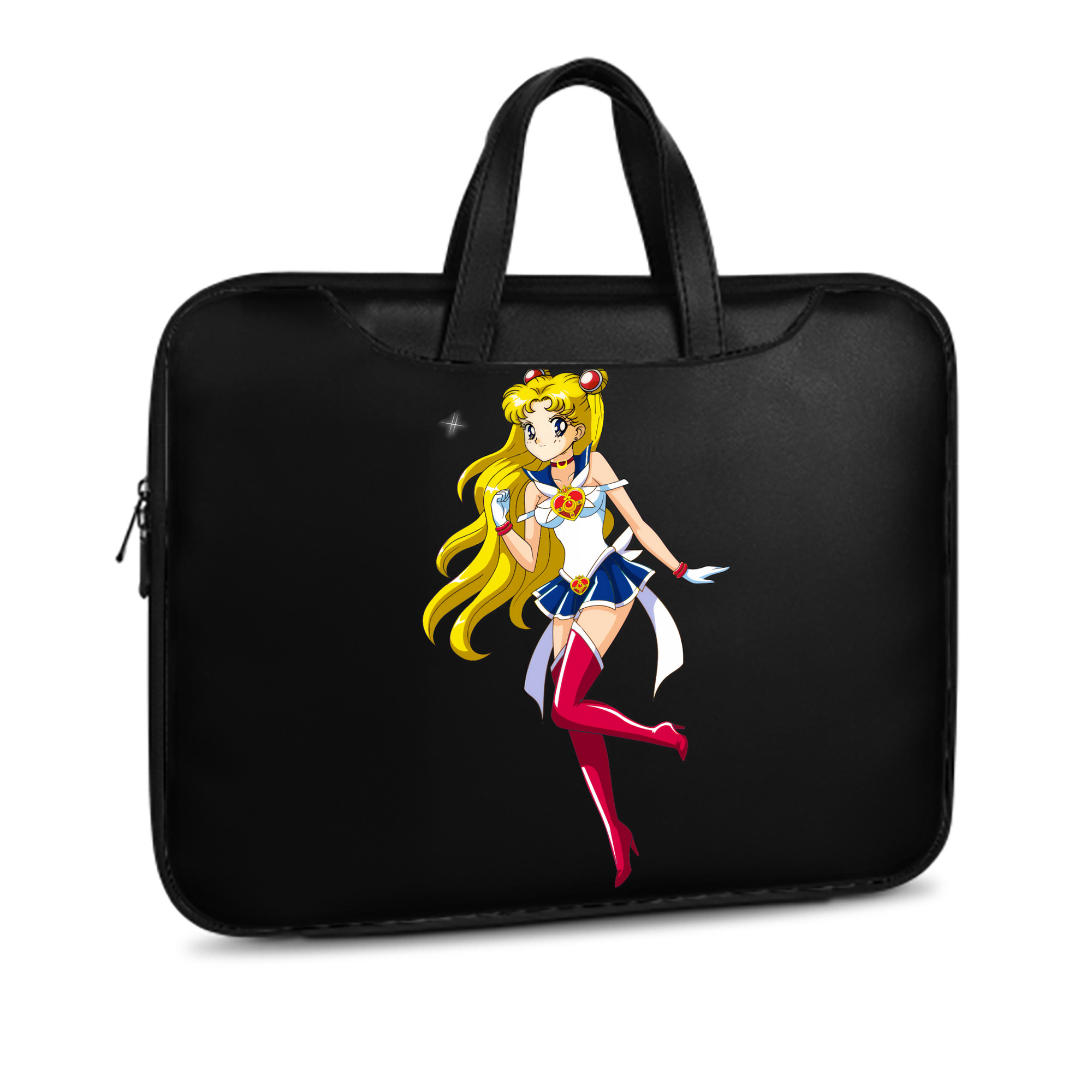 （画像用） 美少女戦士セーラームーン 月野 うさぎ つきの うさぎ Sailor Moon Tsukino Usagi レザーラップトップバッグ　ノートパソコンケース