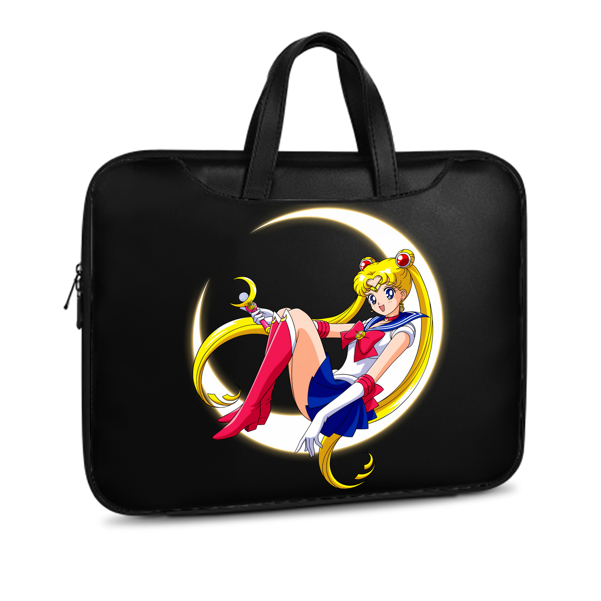 （画像用） 美少女戦士セーラームーン 月野 うさぎ つきの うさぎ Sailor Moon Tsukino Usagi レザーラップトップバッグ　ノートパソコンケース