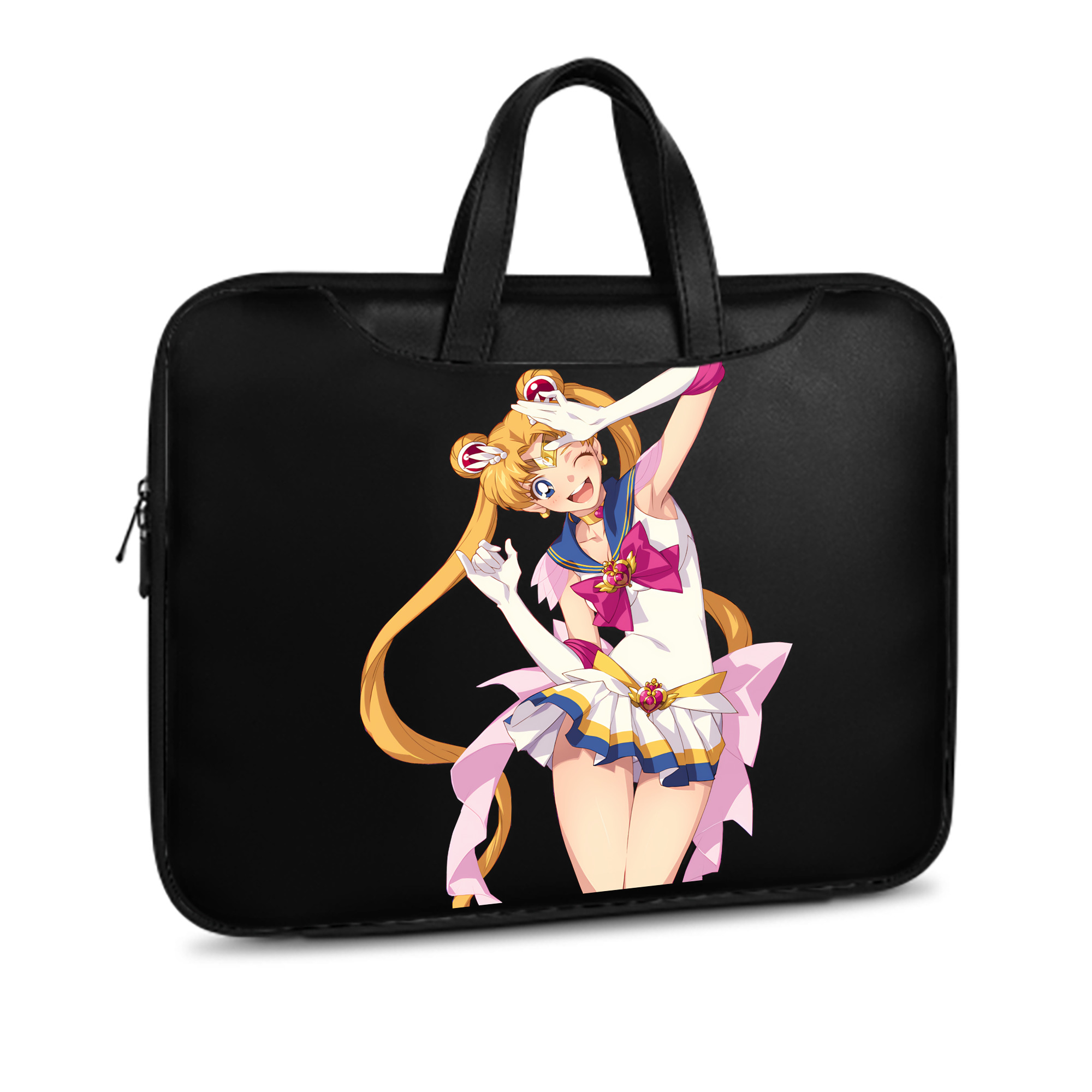 （画像用） 美少女戦士セーラームーン 月野 うさぎ つきの うさぎ Sailor Moon Tsukino Usagi レザーラップトップバッグ　ノートパソコンケース