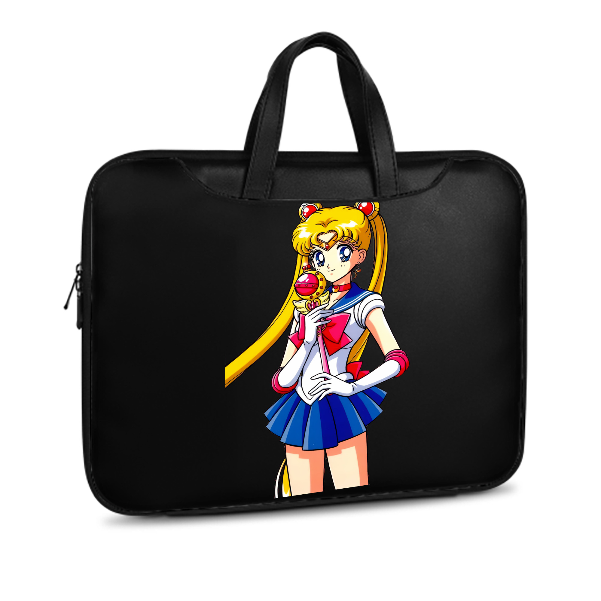 （画像用） 美少女戦士セーラームーン 月野 うさぎ つきの うさぎ Sailor Moon Tsukino Usagi レザーラップトップバッグ　ノートパソコンケース