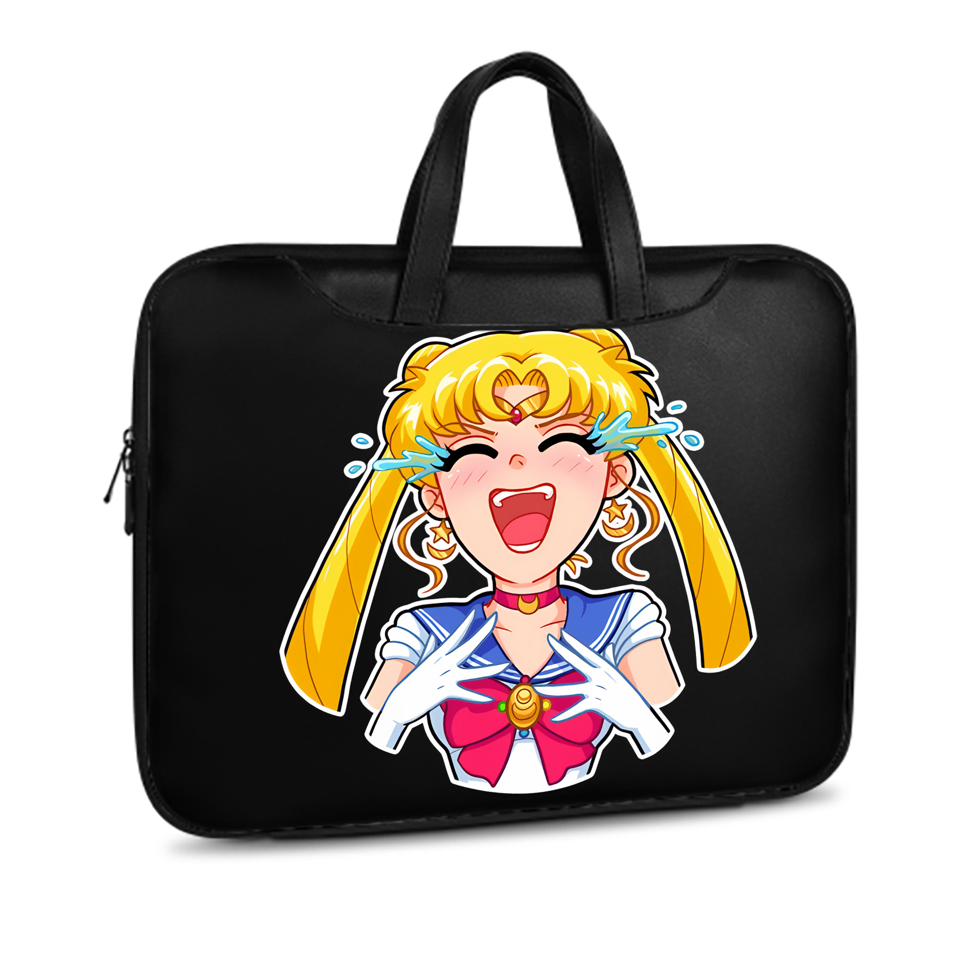 （画像用） 美少女戦士セーラームーン 月野 うさぎ つきの うさぎ Sailor Moon Tsukino Usagi レザーラップトップバッグ　ノートパソコンケース