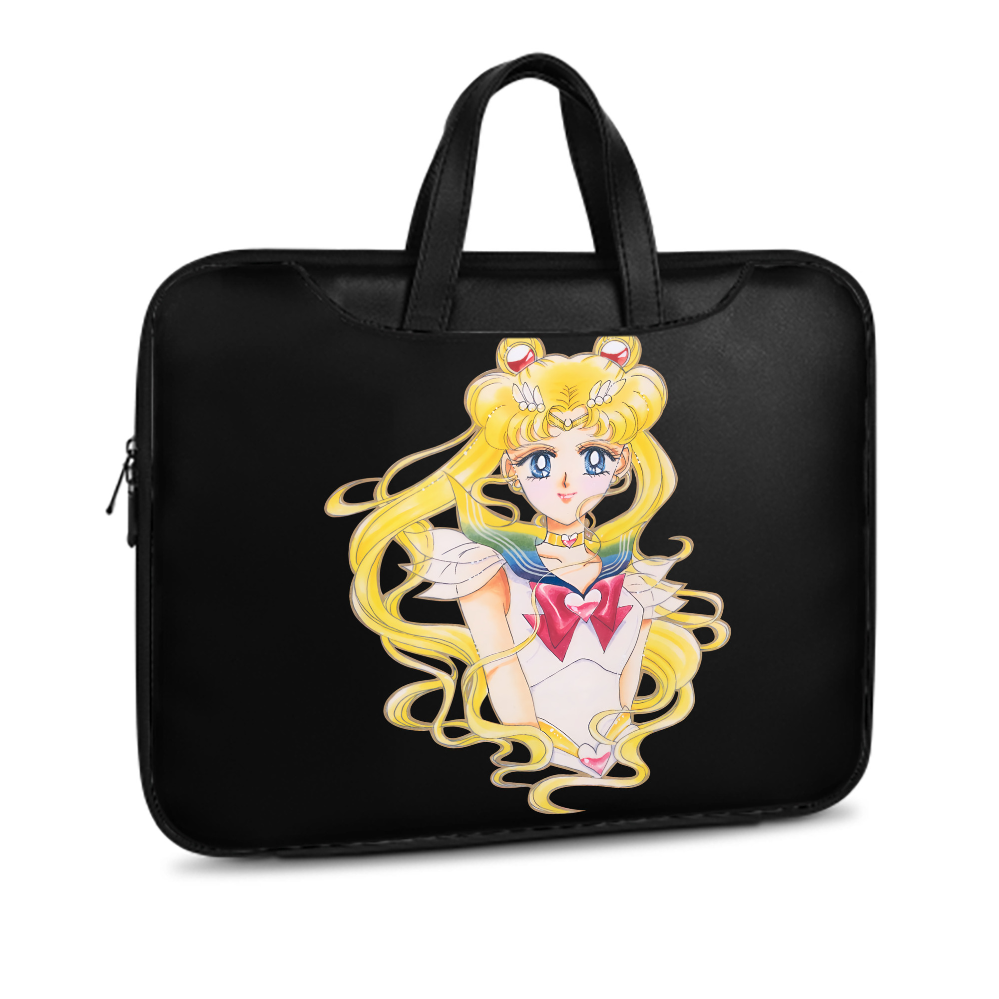 （画像用） 美少女戦士セーラームーン 月野 うさぎ つきの うさぎ Sailor Moon Tsukino Usagi レザーラップトップバッグ　ノートパソコンケース