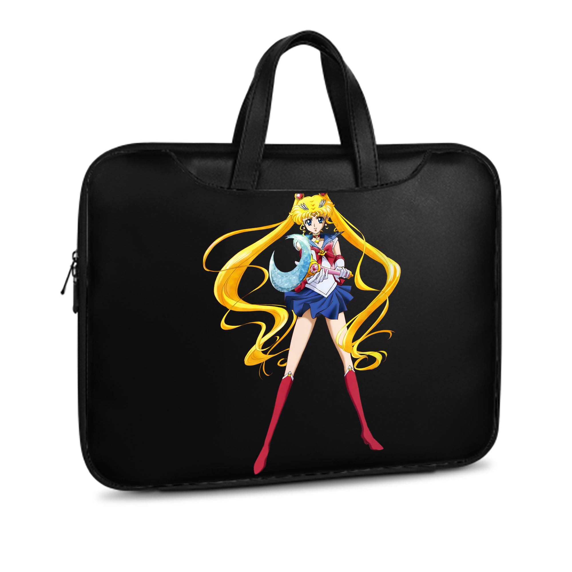 （画像用） 美少女戦士セーラームーン 月野 うさぎ つきの うさぎ Sailor Moon Tsukino Usagi レザーラップトップバッグ　ノートパソコンケース