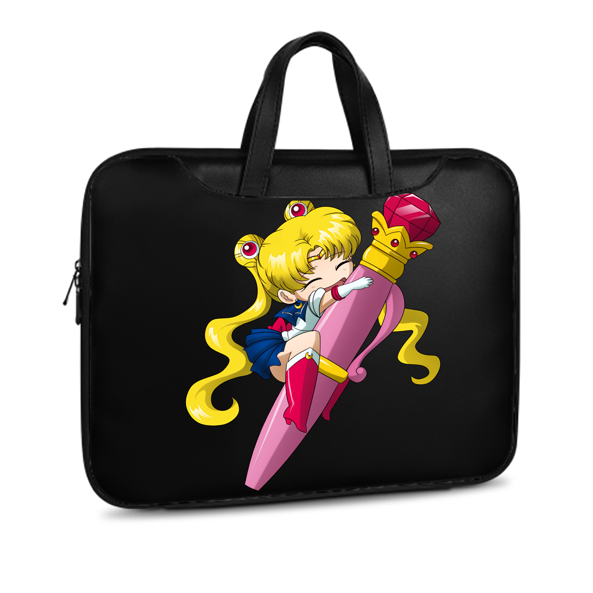 （画像用） 美少女戦士セーラームーン 月野 うさぎ つきの うさぎ Sailor Moon Tsukino Usagi レザーラップトップバッグ　ノートパソコンケース
