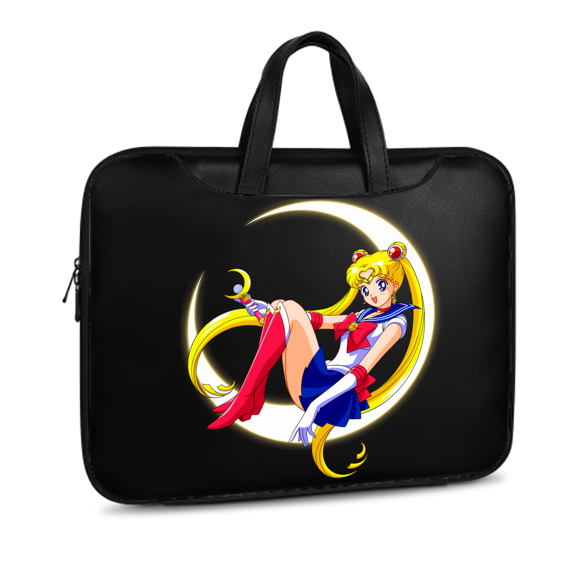 （画像用） 美少女戦士セーラームーン 月野 うさぎ つきの うさぎ Sailor Moon Tsukino Usagi レザーラップトップバッグ　ノートパソコンケース