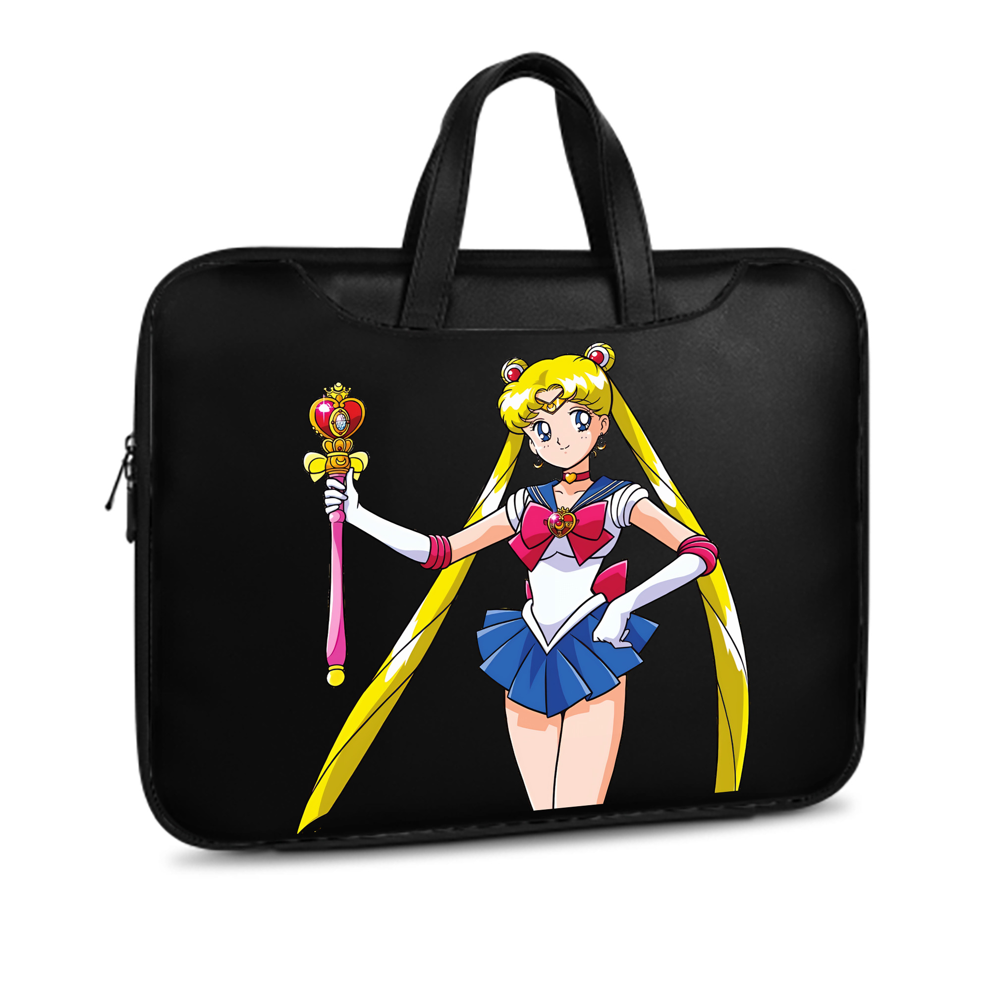 （画像用） 美少女戦士セーラームーン 月野 うさぎ つきの うさぎ Sailor Moon Tsukino Usagi レザーラップトップバッグ　ノートパソコンケース